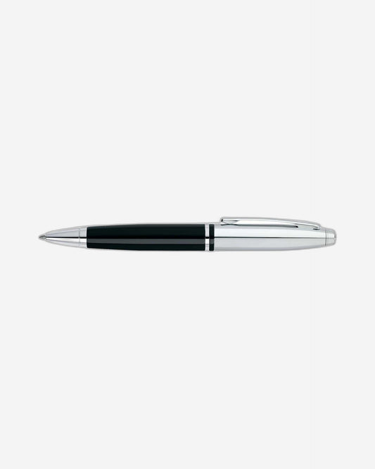 Cross Calais Chrome And Black Lacquer Ballpoint Pen - AT0112-2