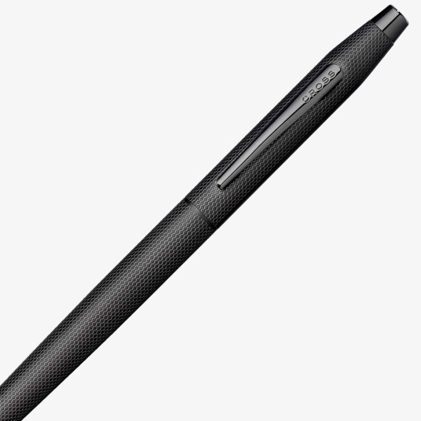 Cross Classic Century® Brushed Black Pvd With Engraved Engine-Turned Diamond-Pattern Finish With Black Pvd Appointments Selectip® Rollerball Pen