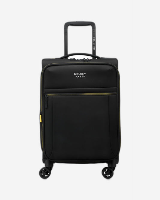 Delsey Paris Brochant 3.0 Softcase Expandable 4 Double Wheel  Luggage Trolley