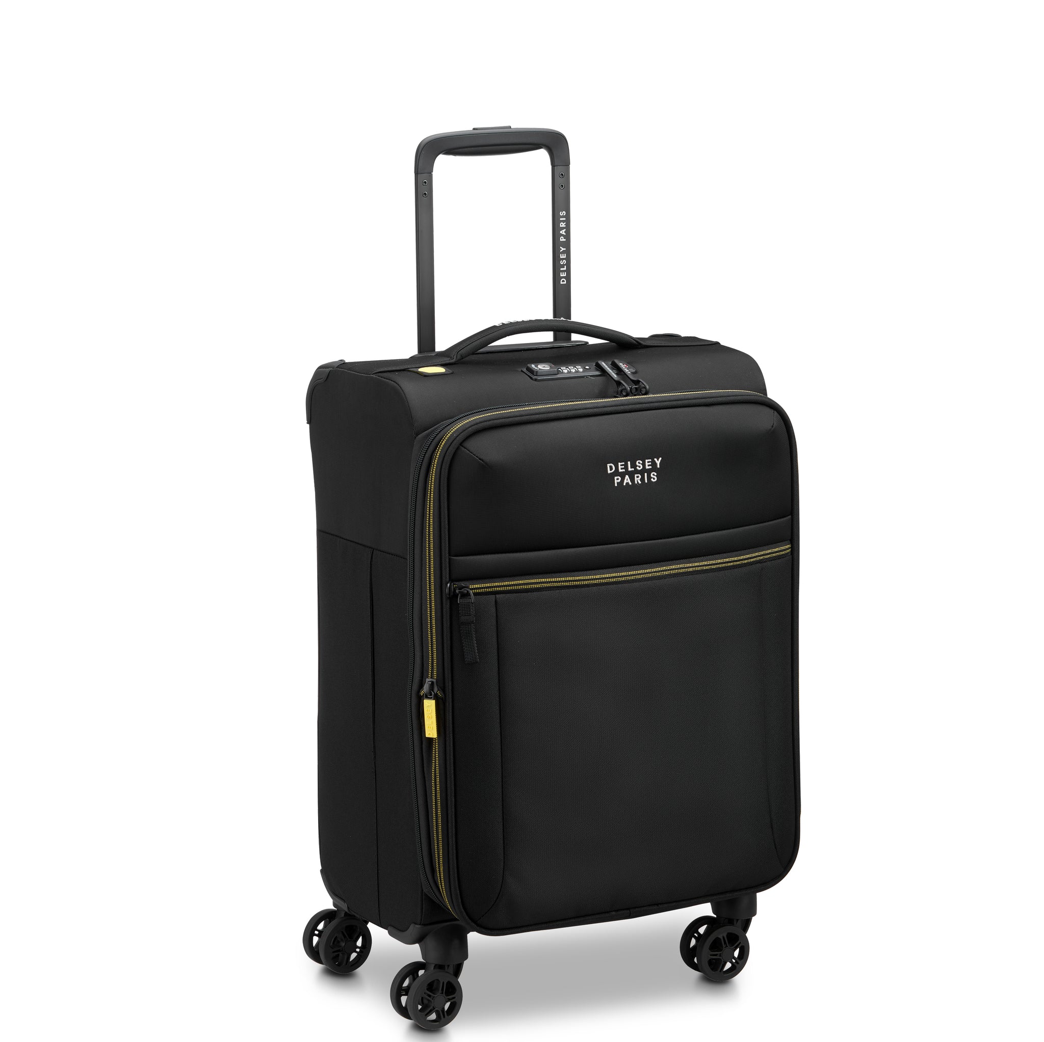 Delsey Paris Brochant 3.0 Softcase Expandable 4 Double Wheel  Luggage Trolley