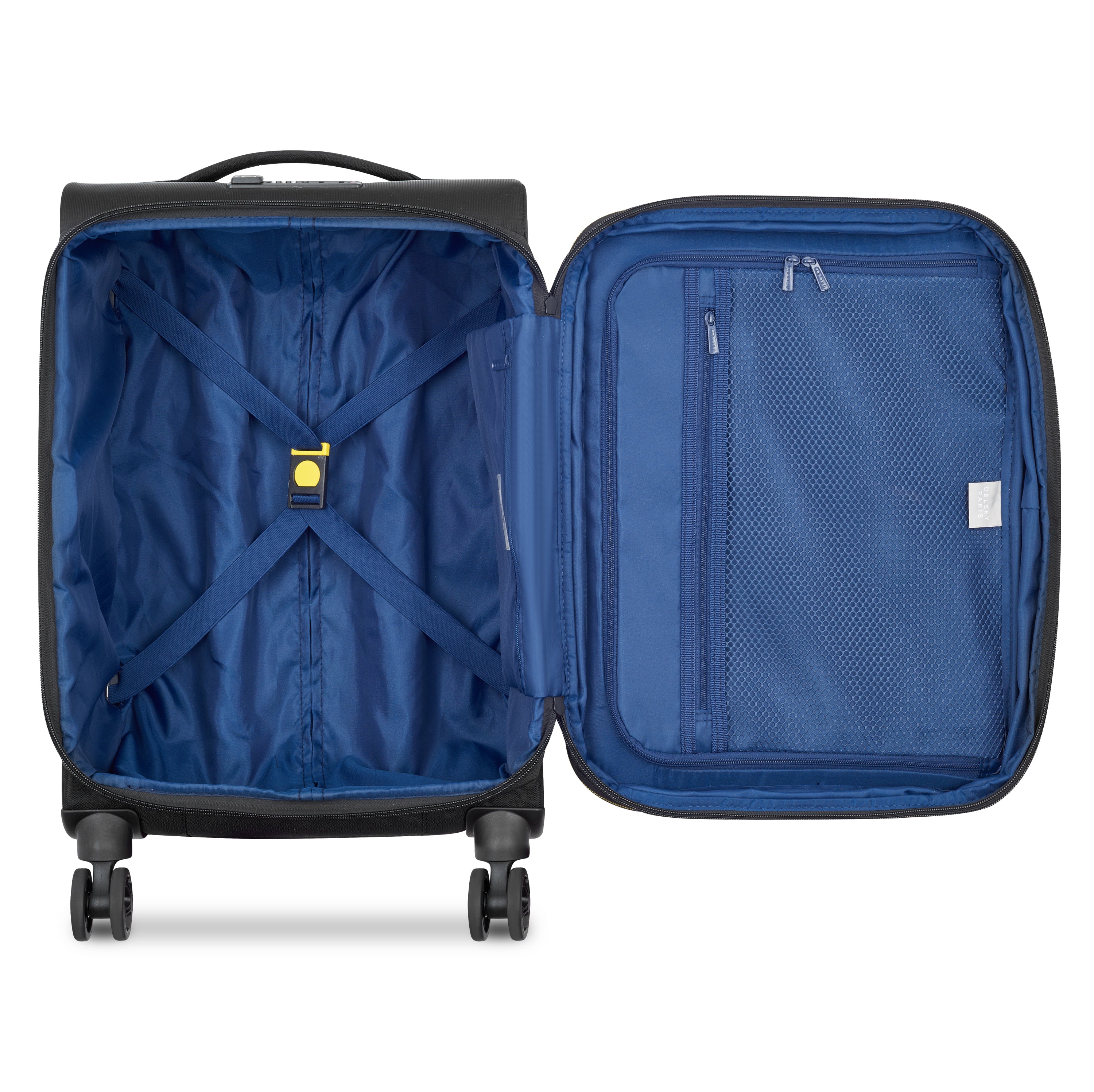 Delsey Paris Brochant 3.0 Softcase Expandable 4 Double Wheel  Luggage Trolley