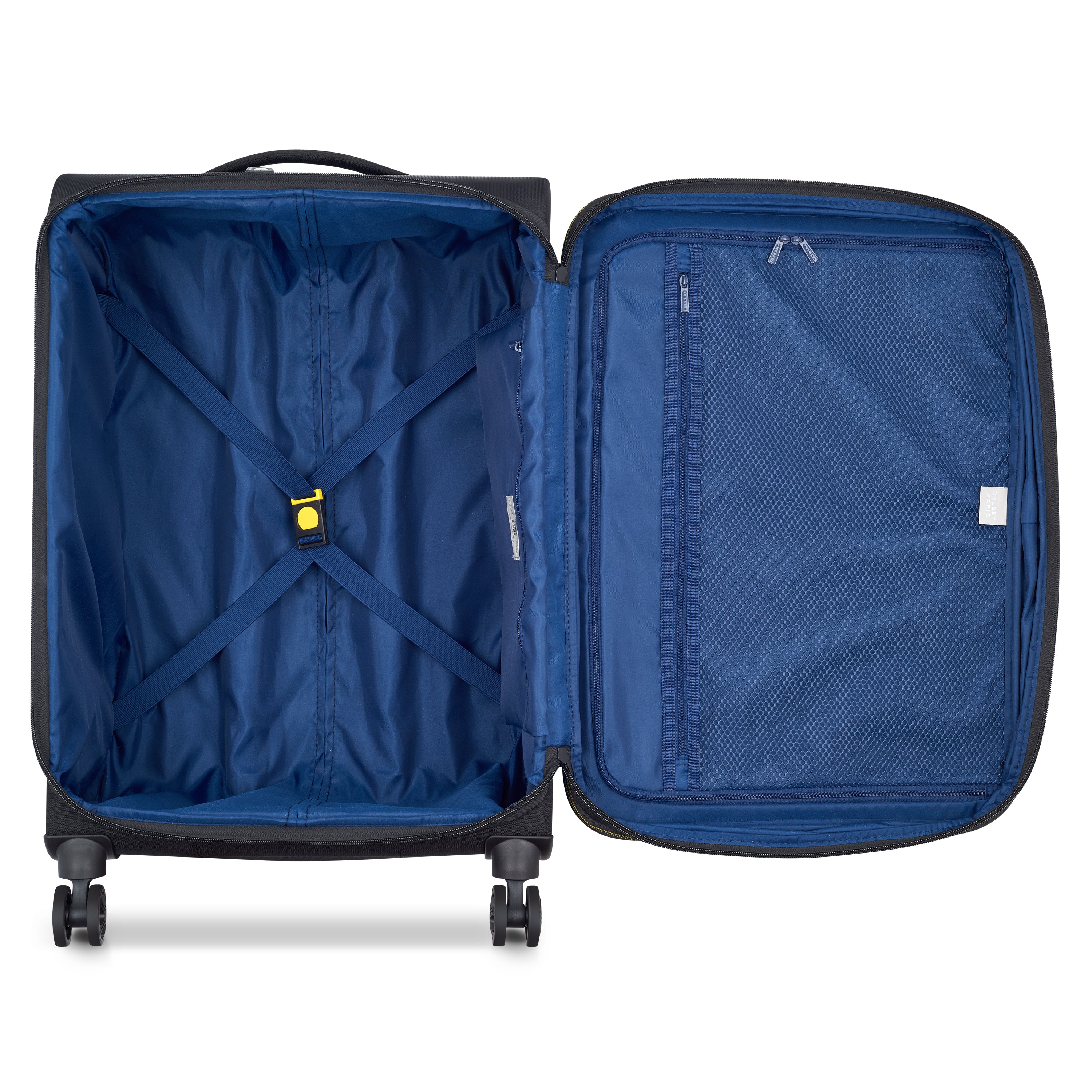 Delsey Paris Brochant 3.0 Softcase Expandable 4 Double Wheel  Luggage Trolley