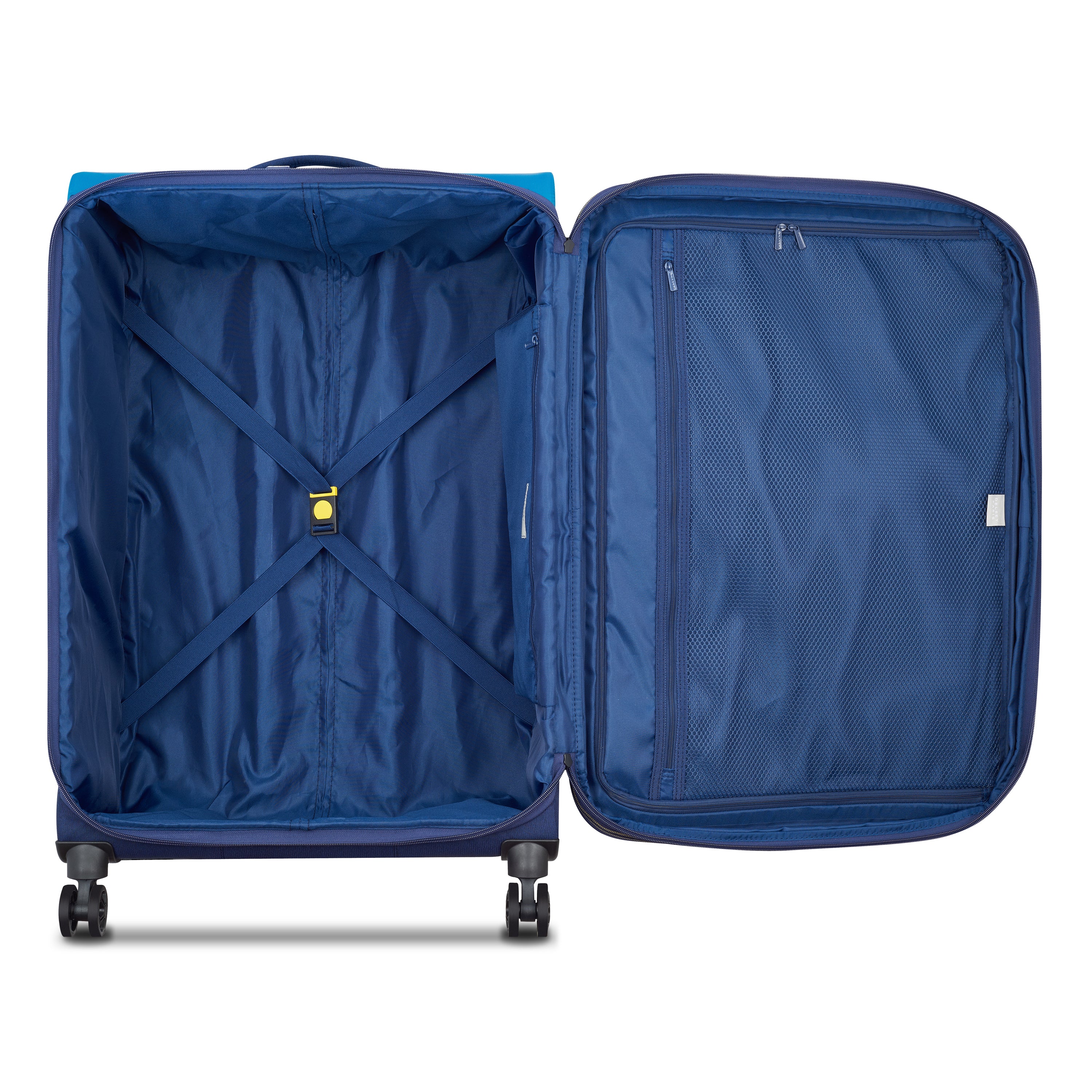 Delsey Paris Brochant 3.0 Softcase Expandable 4 Double Wheel  Luggage Trolley