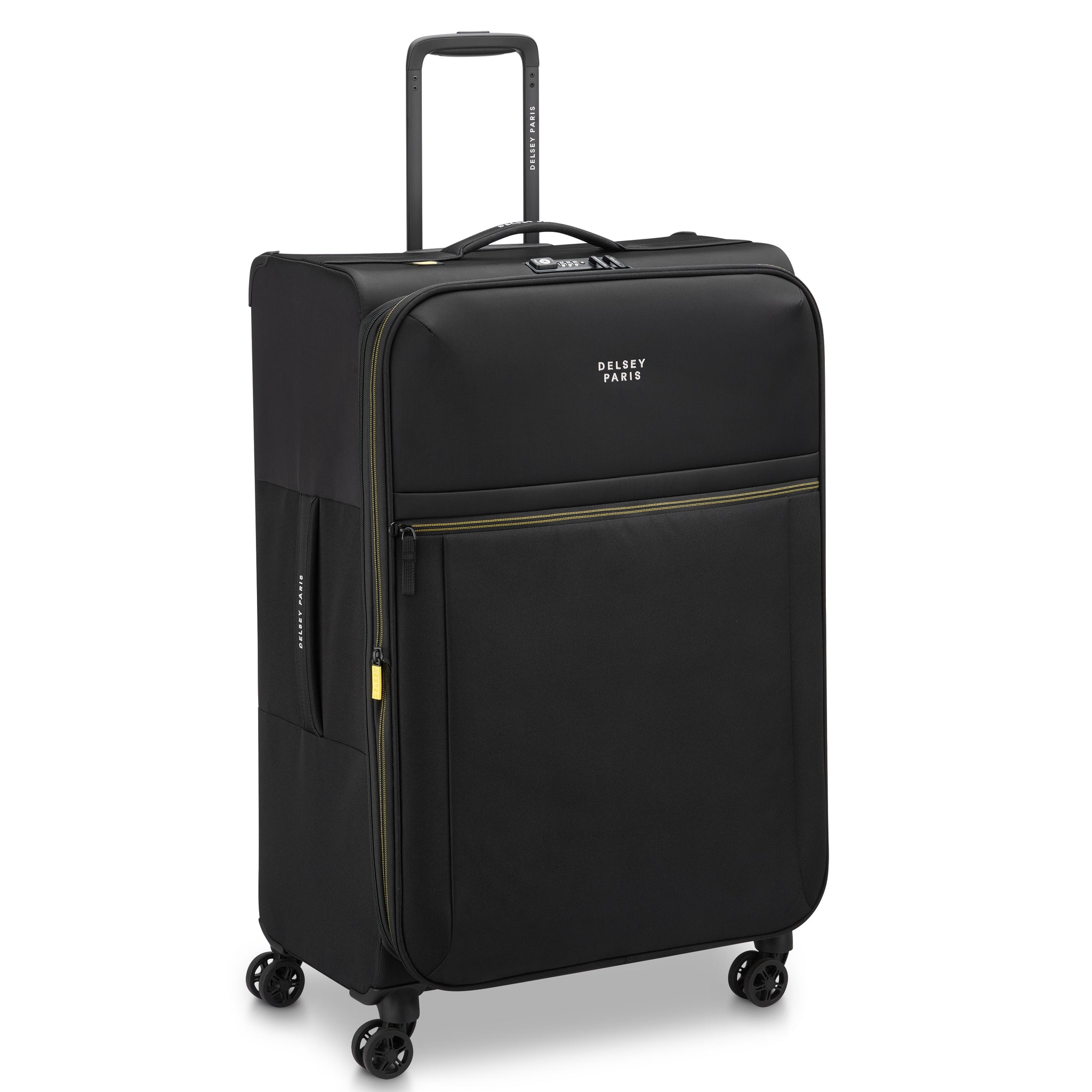Delsey Paris Brochant 3.0 Softcase Expandable 4 Double Wheel  Luggage Trolley