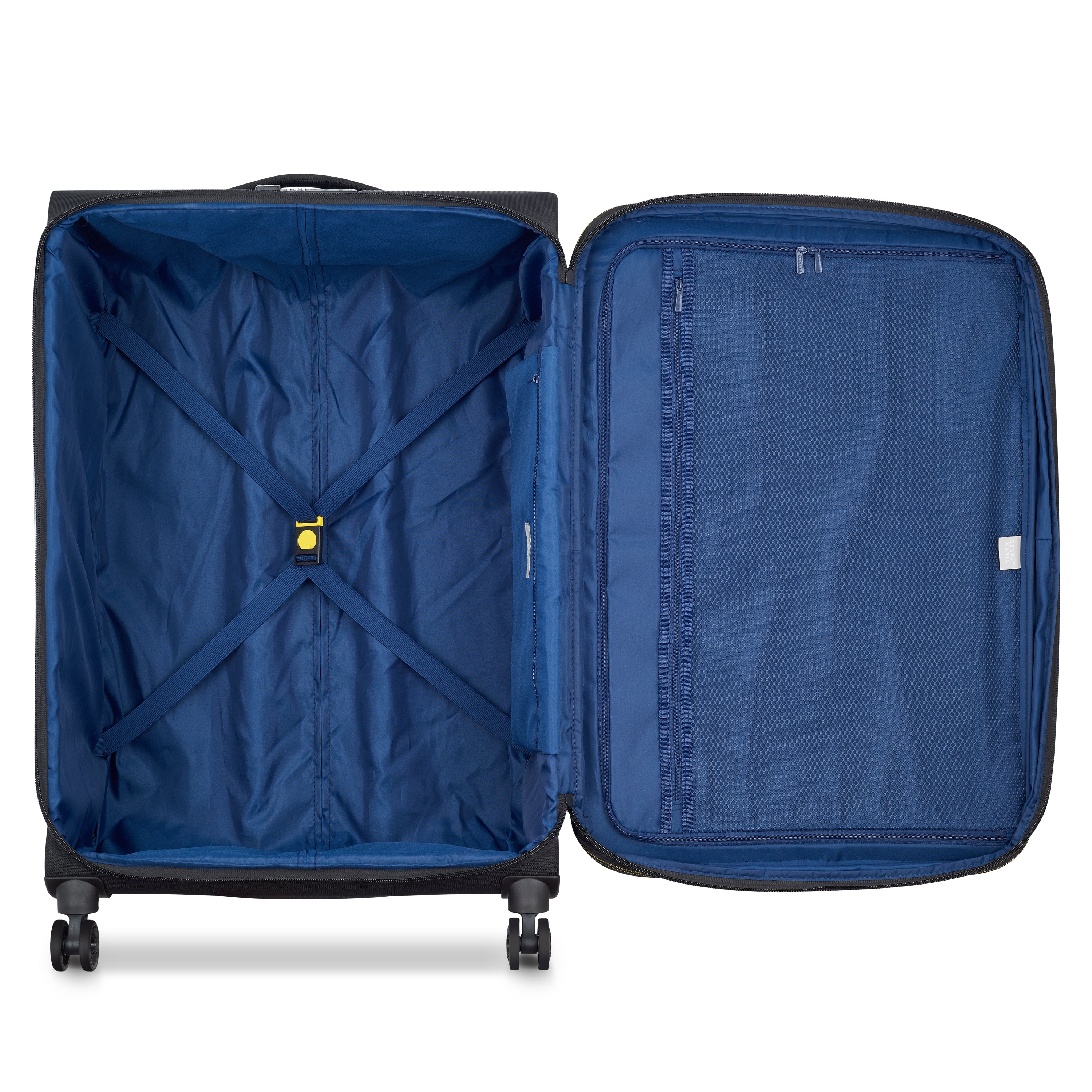Delsey Paris Brochant 3.0 Softcase Expandable 4 Double Wheel  Luggage Trolley