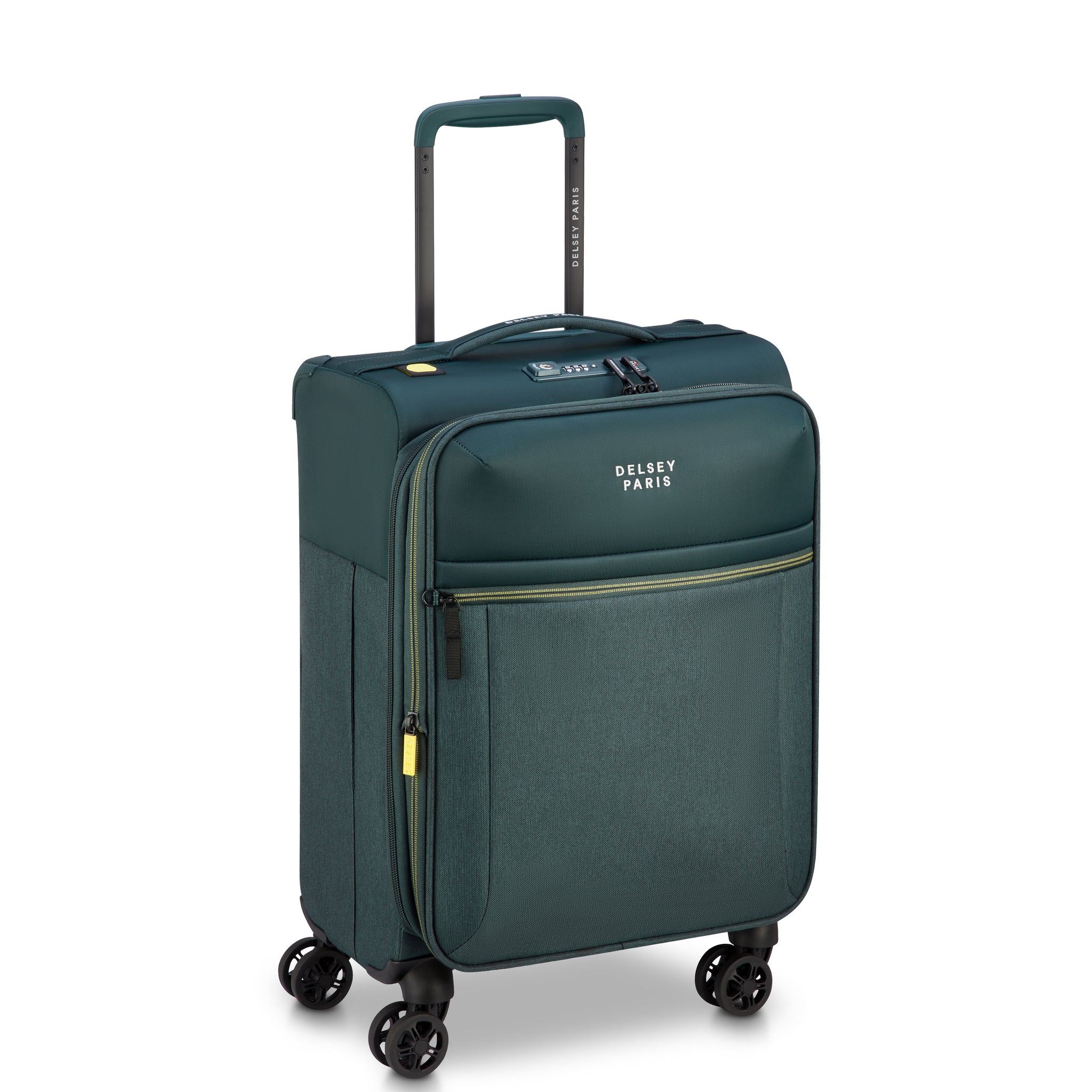 Delsey Paris Brochant 3.0 Softcase Expandable 4 Double Wheel  Luggage Trolley
