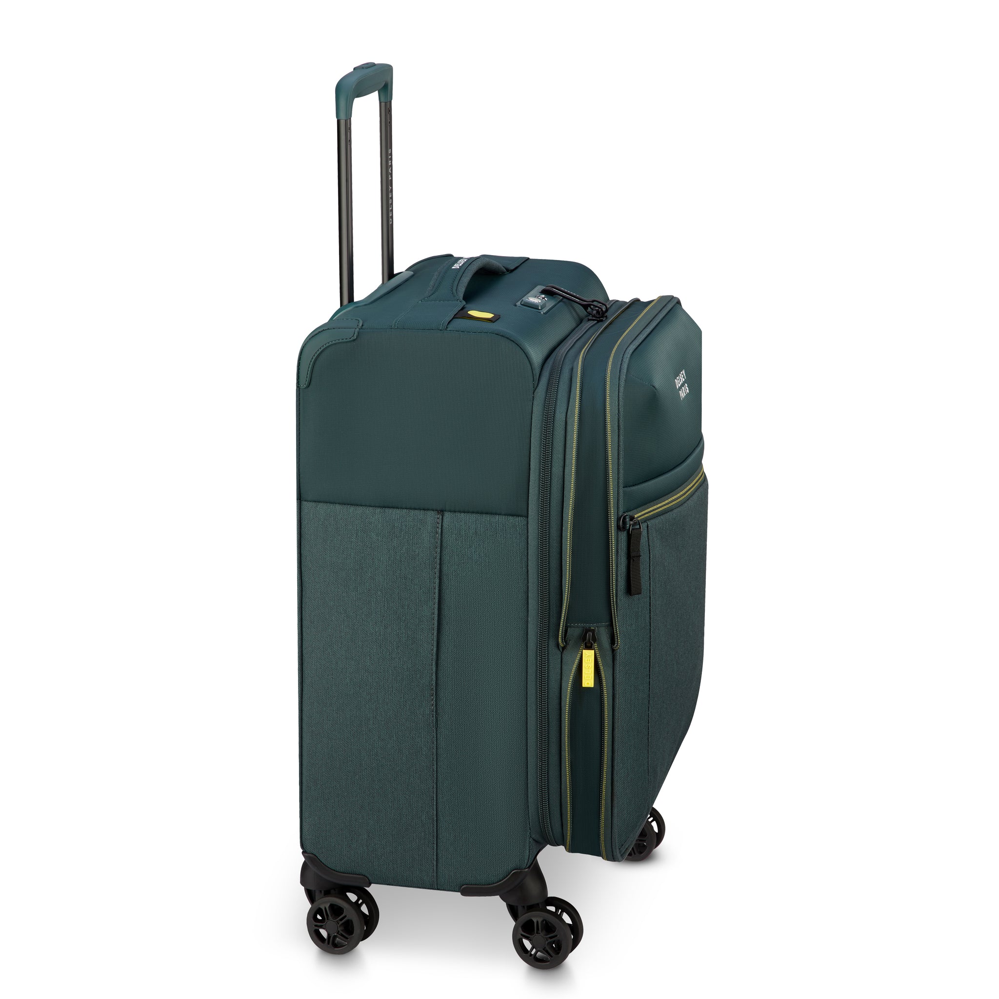 Delsey Paris Brochant 3.0 Softcase Expandable 4 Double Wheel  Luggage Trolley