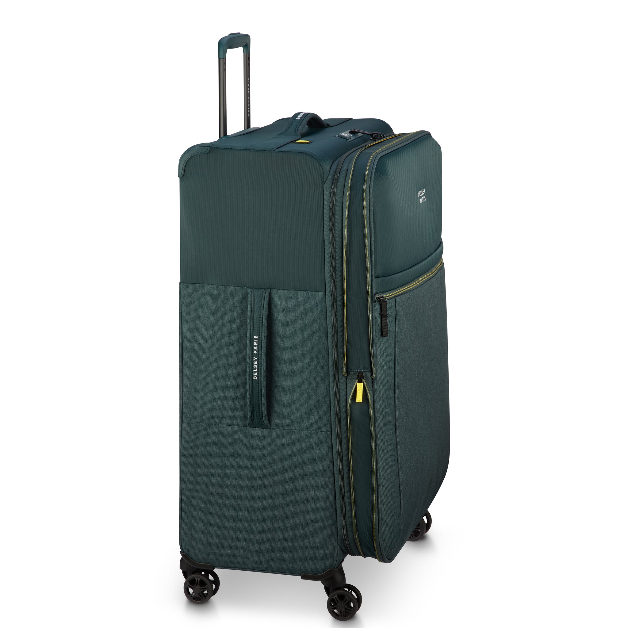 Delsey Paris Brochant 3.0 Softcase Expandable 4 Double Wheel  Luggage Trolley