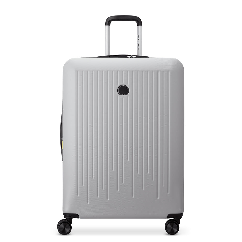 Delsey Paris Christine 3Piece SET 55+70+82cm Hardcase 4 Double Wheel Expandable Cabin & Check-In Luggage Trolley Set