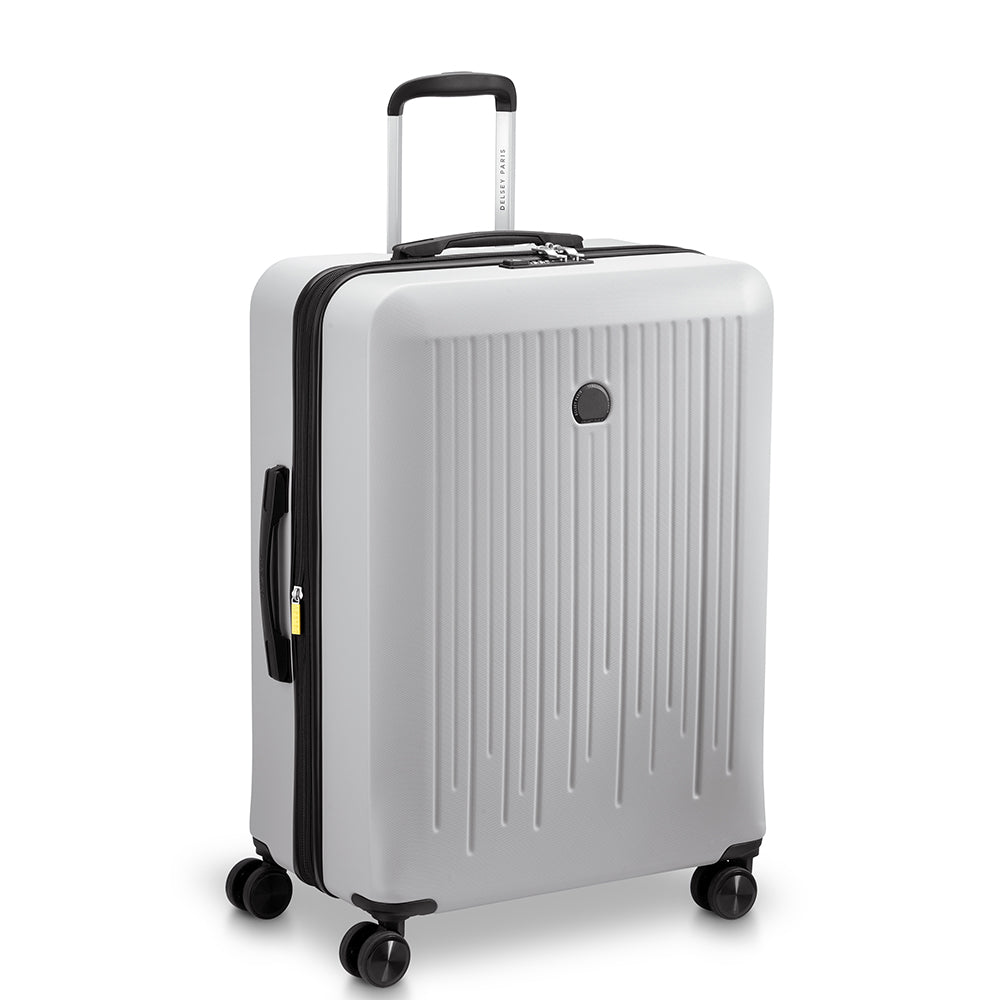 Delsey Paris Christine 3Piece SET 55+70+82cm Hardcase 4 Double Wheel Expandable Cabin & Check-In Luggage Trolley Set