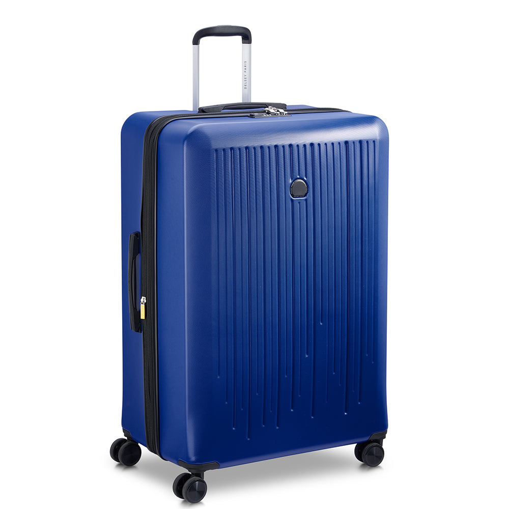 Delsey Paris Christine 3Piece SET 55+70+82cm Hardcase 4 Double Wheel Expandable Cabin & Check-In Luggage Trolley Set