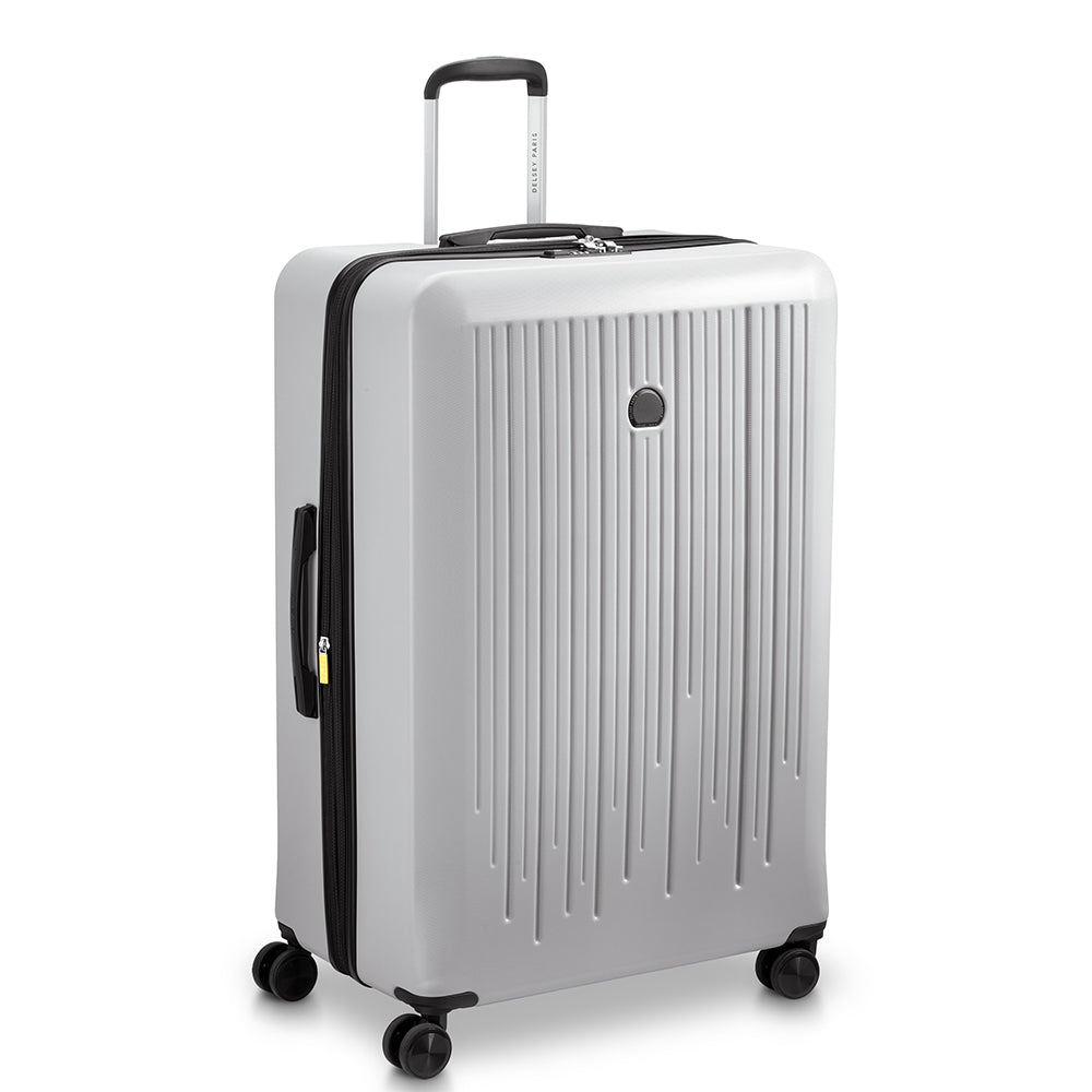 Delsey Paris Christine 3Piece SET 55+70+82cm Hardcase 4 Double Wheel Expandable Cabin & Check-In Luggage Trolley Set