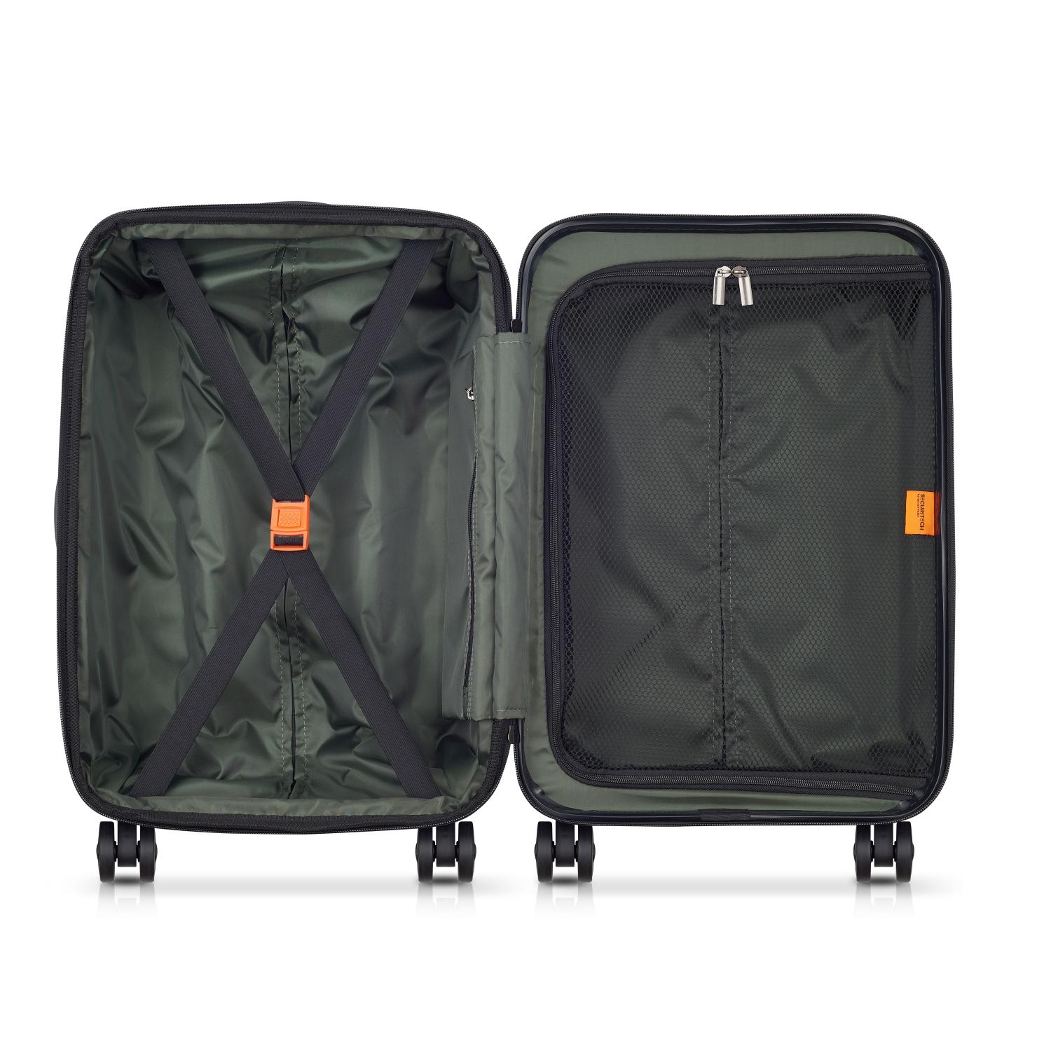 Delsey Citadel Hardcase 4 Double Wheel Expandable Trolley Luggage