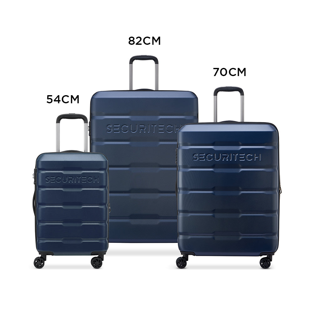 Delsey Citadel 3 Piece Set Expandable Luggage Trolley 54+70+82Cm