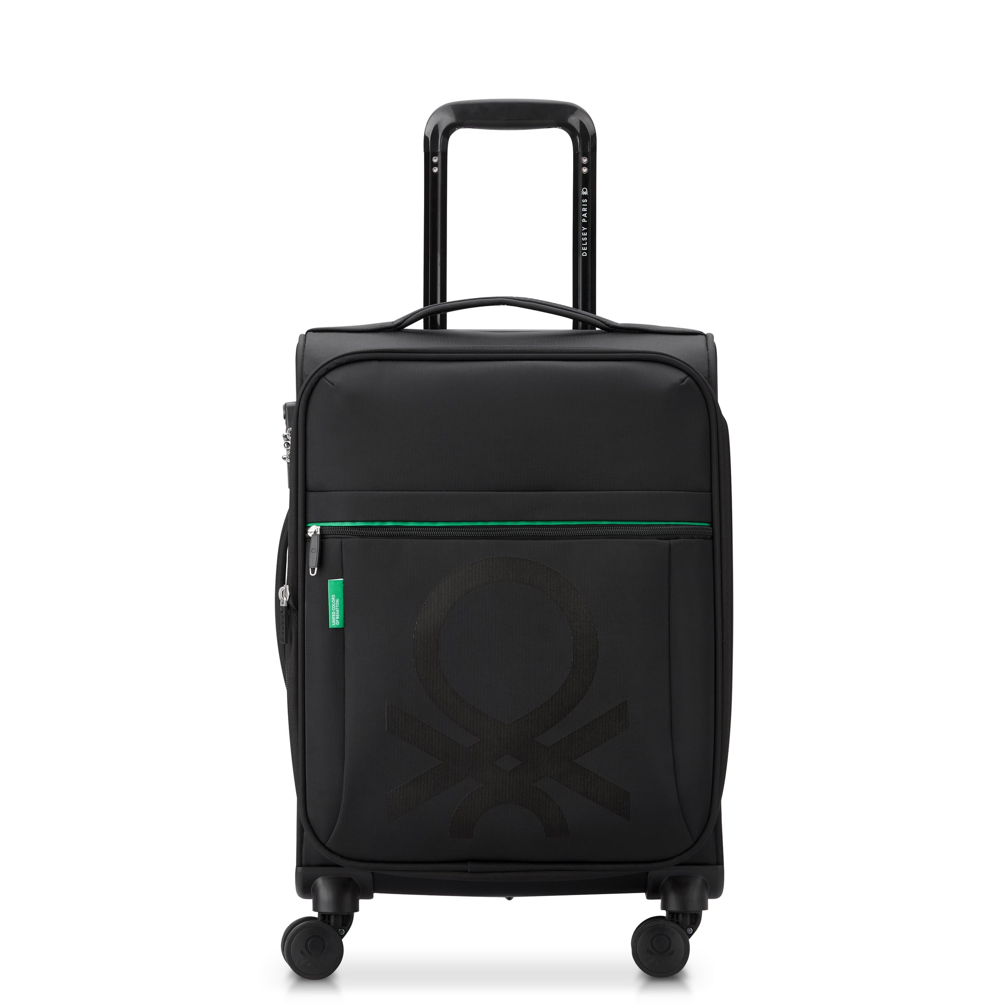 Color Block 4 Double Wheel Softcase Expandable Luggage Trolley