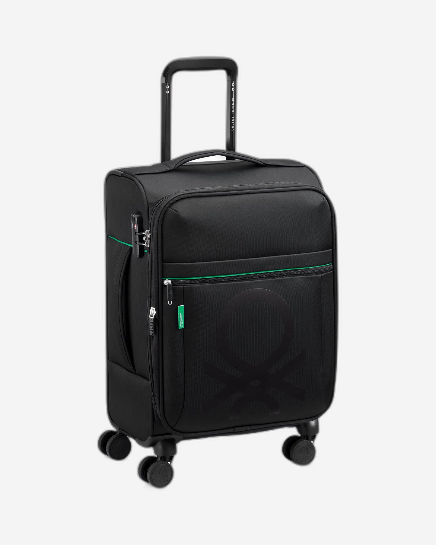 UCB Color Block 4 Double Wheel Softcase Expandable Luggage Trolley