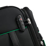 UCB Color Block 4 Double Wheel Softcase Expandable Luggage Trolley