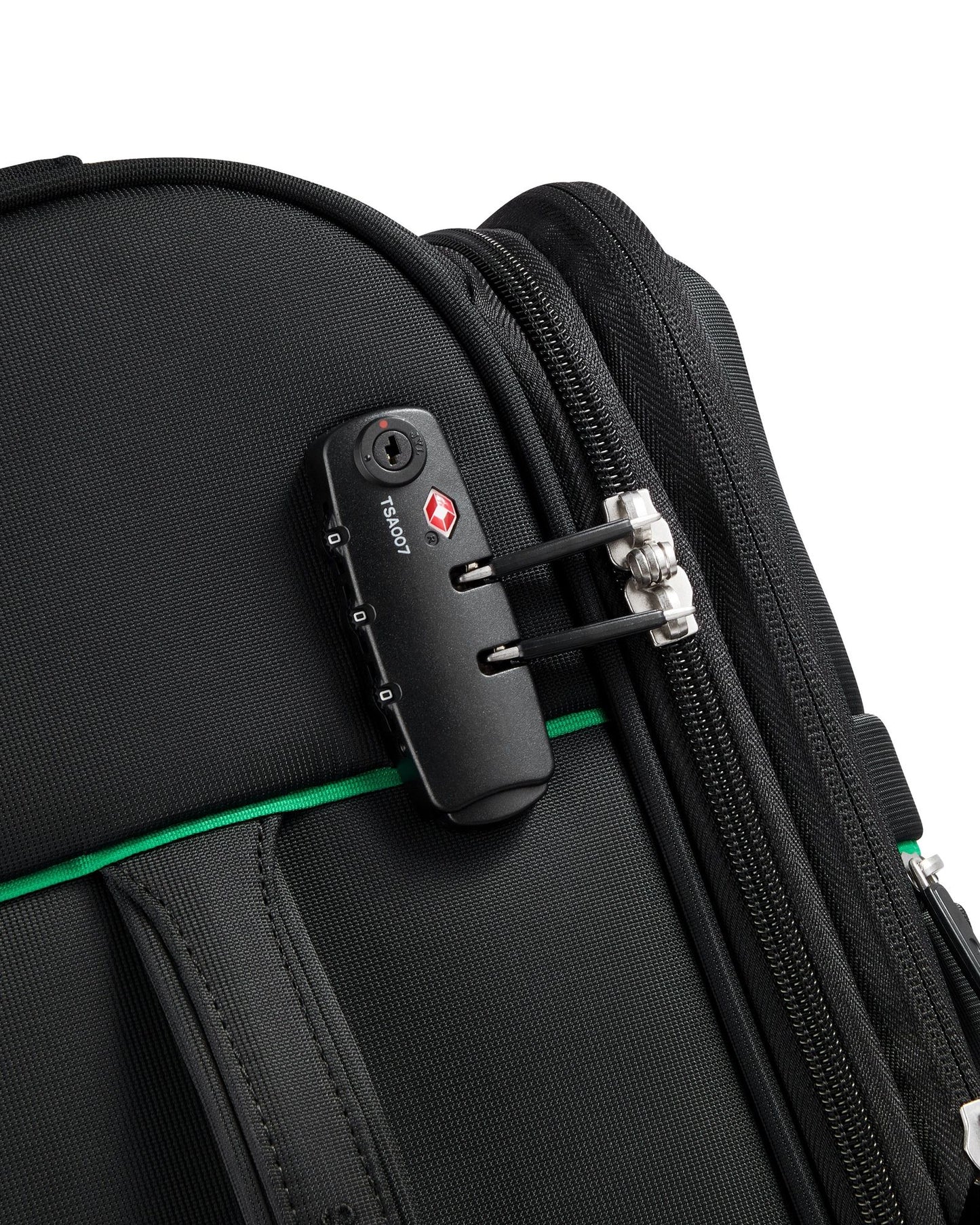 UCB Color Block 4 Double Wheel Softcase Expandable Luggage Trolley