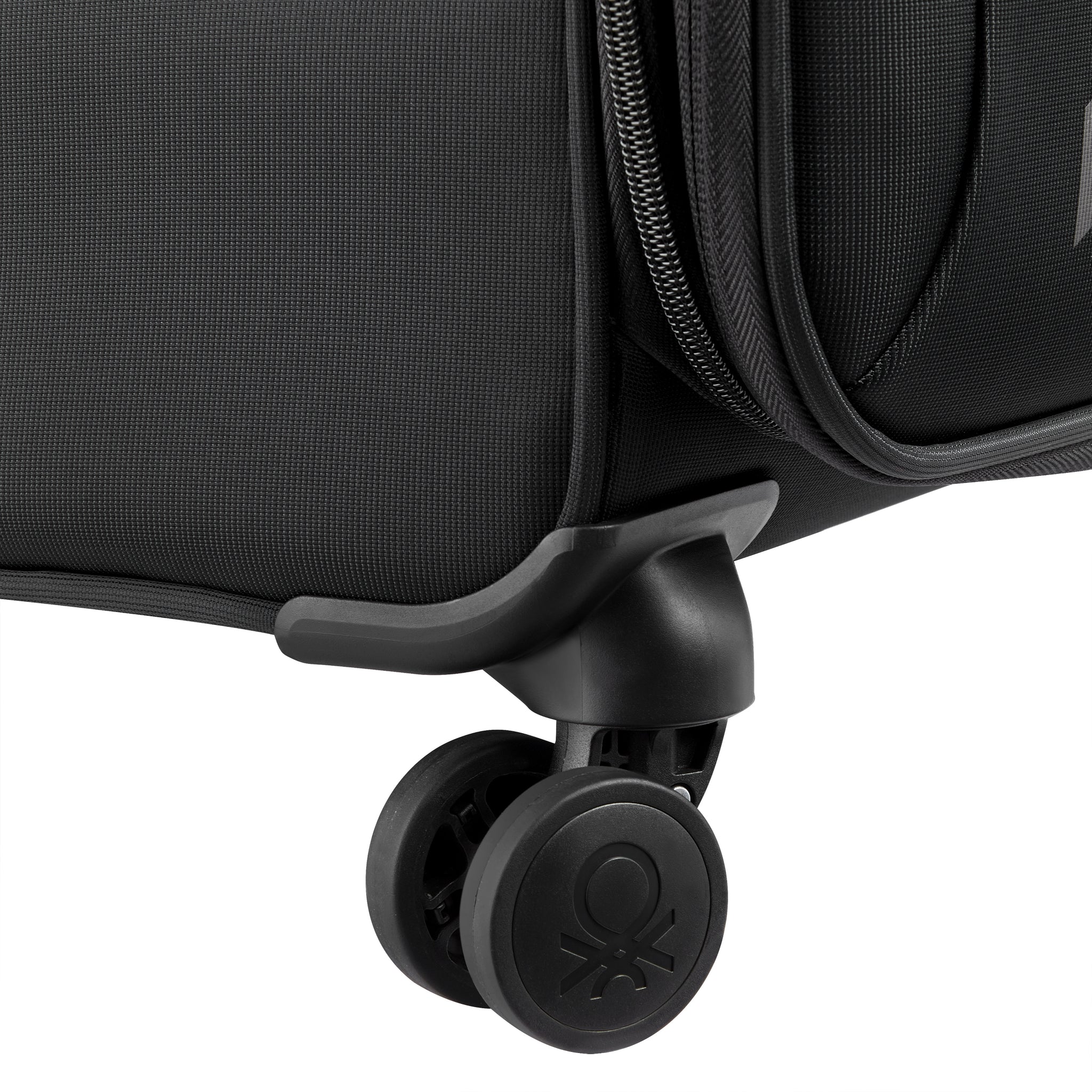 UCB Color Block 4 Double Wheel Softcase Expandable Luggage Trolley