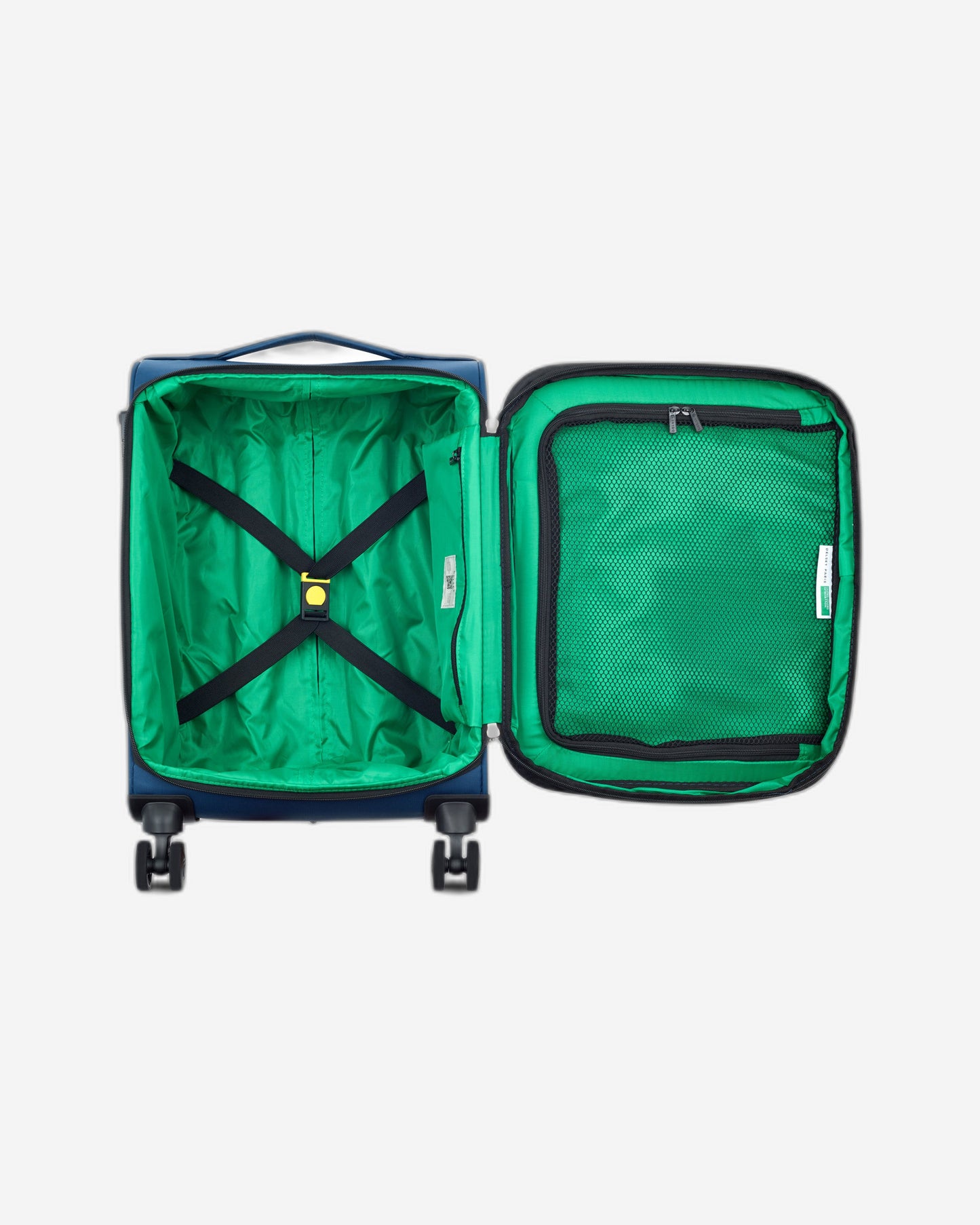 UCB Color Block 4 Double Wheel Softcase Expandable Luggage Trolley