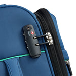 UCB Color Block 4 Double Wheel Softcase Expandable Luggage Trolley