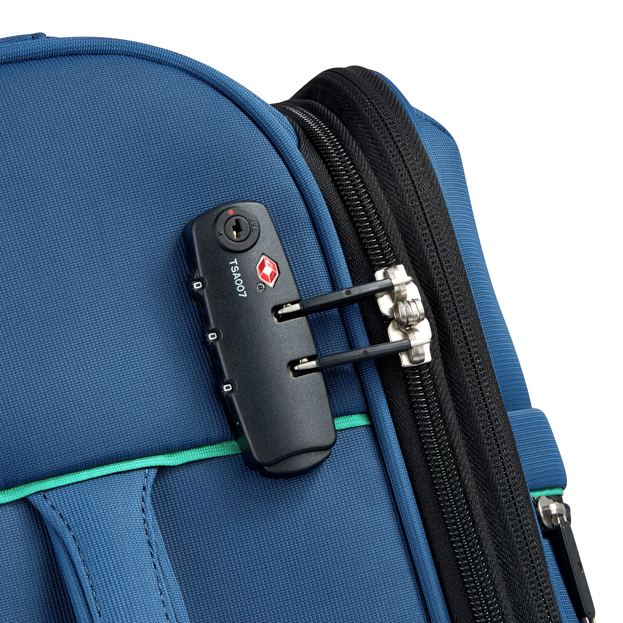 UCB Color Block 4 Double Wheel Softcase Expandable Luggage Trolley