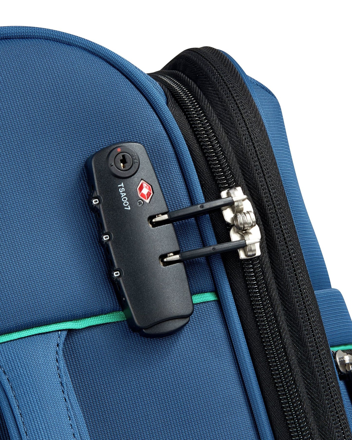 UCB Color Block 4 Double Wheel Softcase Expandable Luggage Trolley