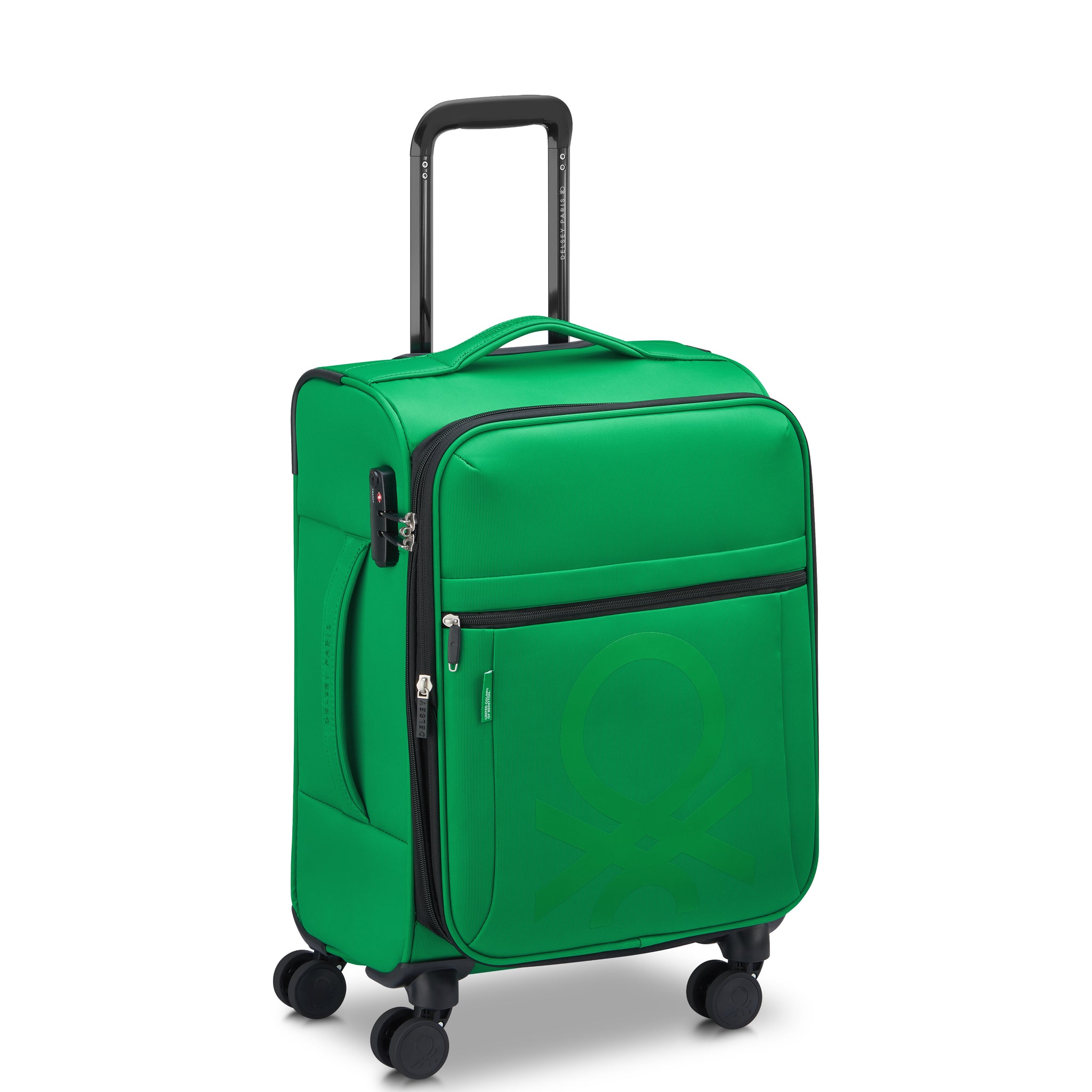 UCB Color Block 4 Double Wheel Softcase Expandable Luggage Trolley