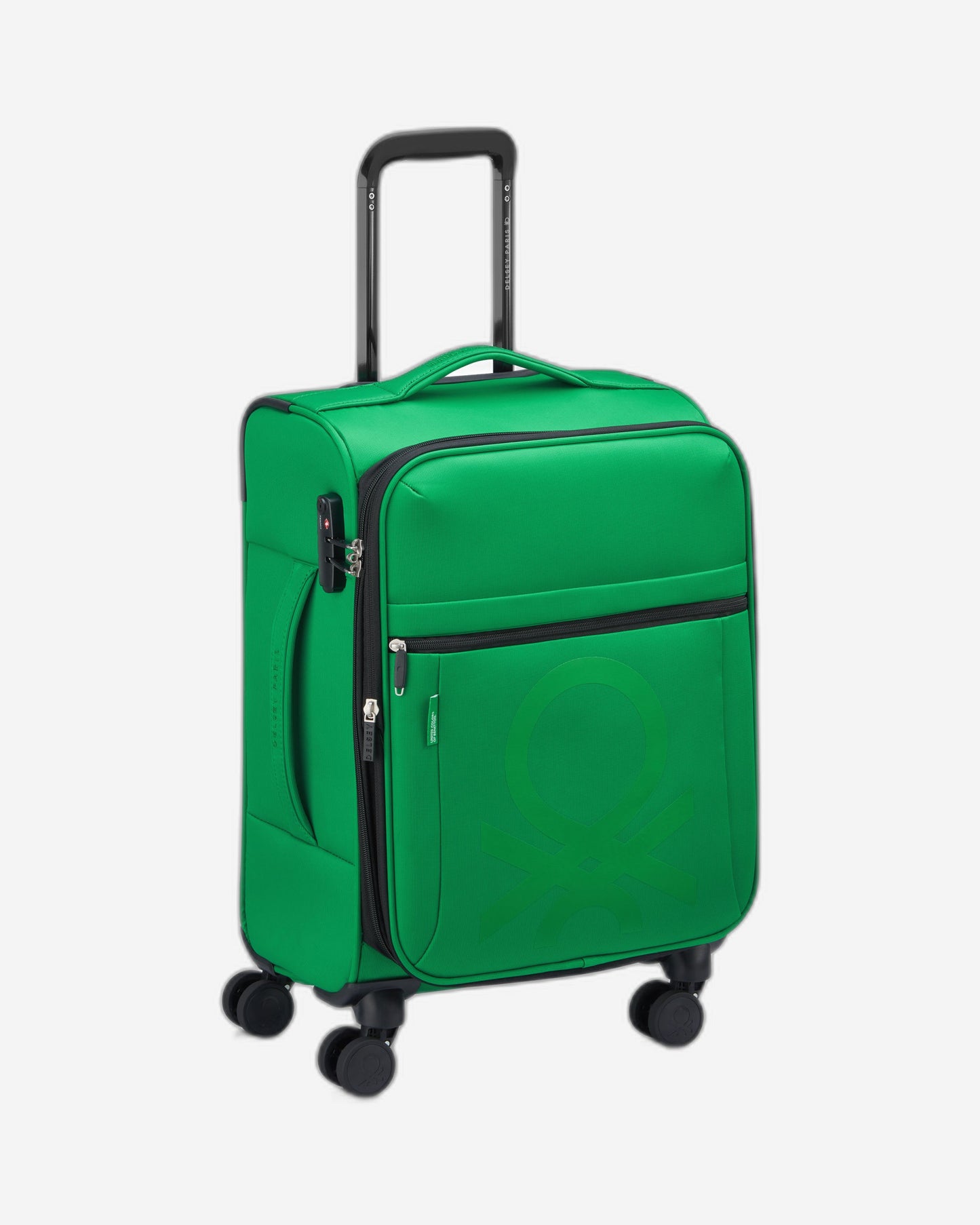 UCB Color Block 4 Double Wheel Softcase Expandable Luggage Trolley