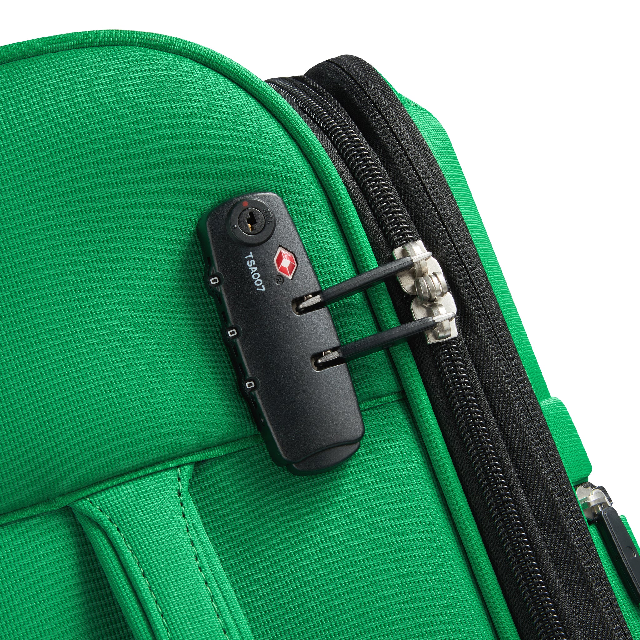 UCB Color Block 4 Double Wheel Softcase Expandable Luggage Trolley