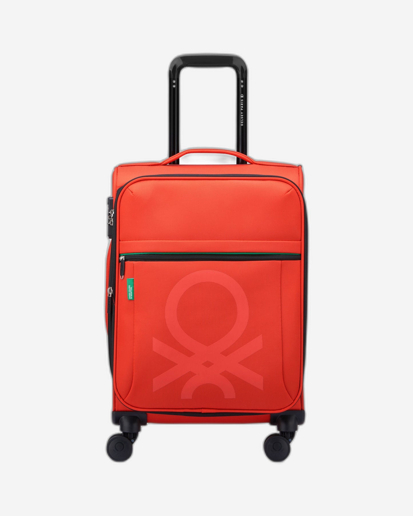 UCB Color Block 4 Double Wheel Softcase Expandable Luggage Trolley