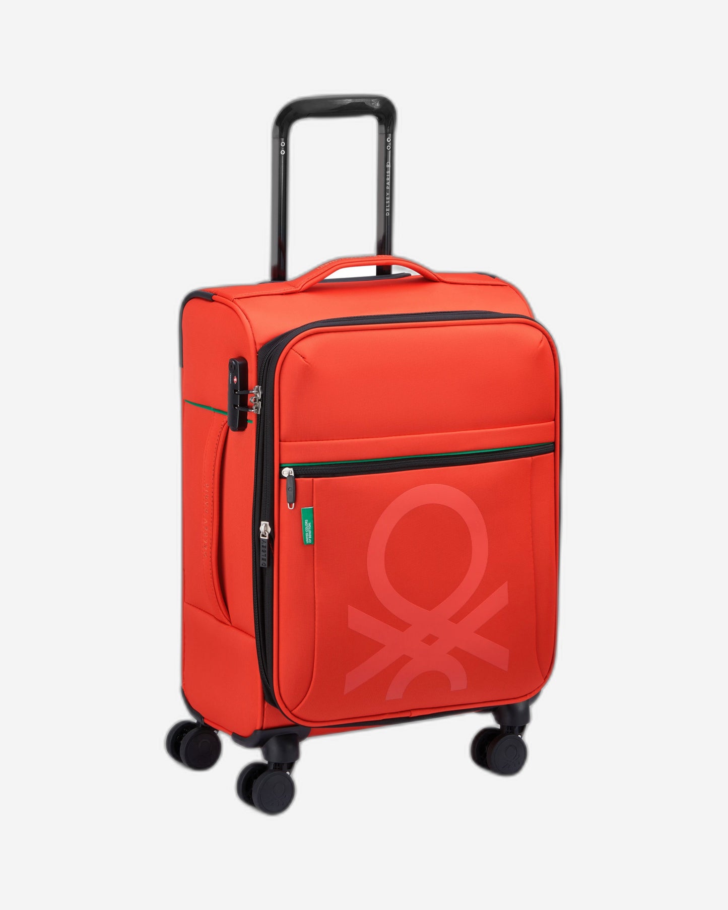 UCB Color Block 4 Double Wheel Softcase Expandable Luggage Trolley