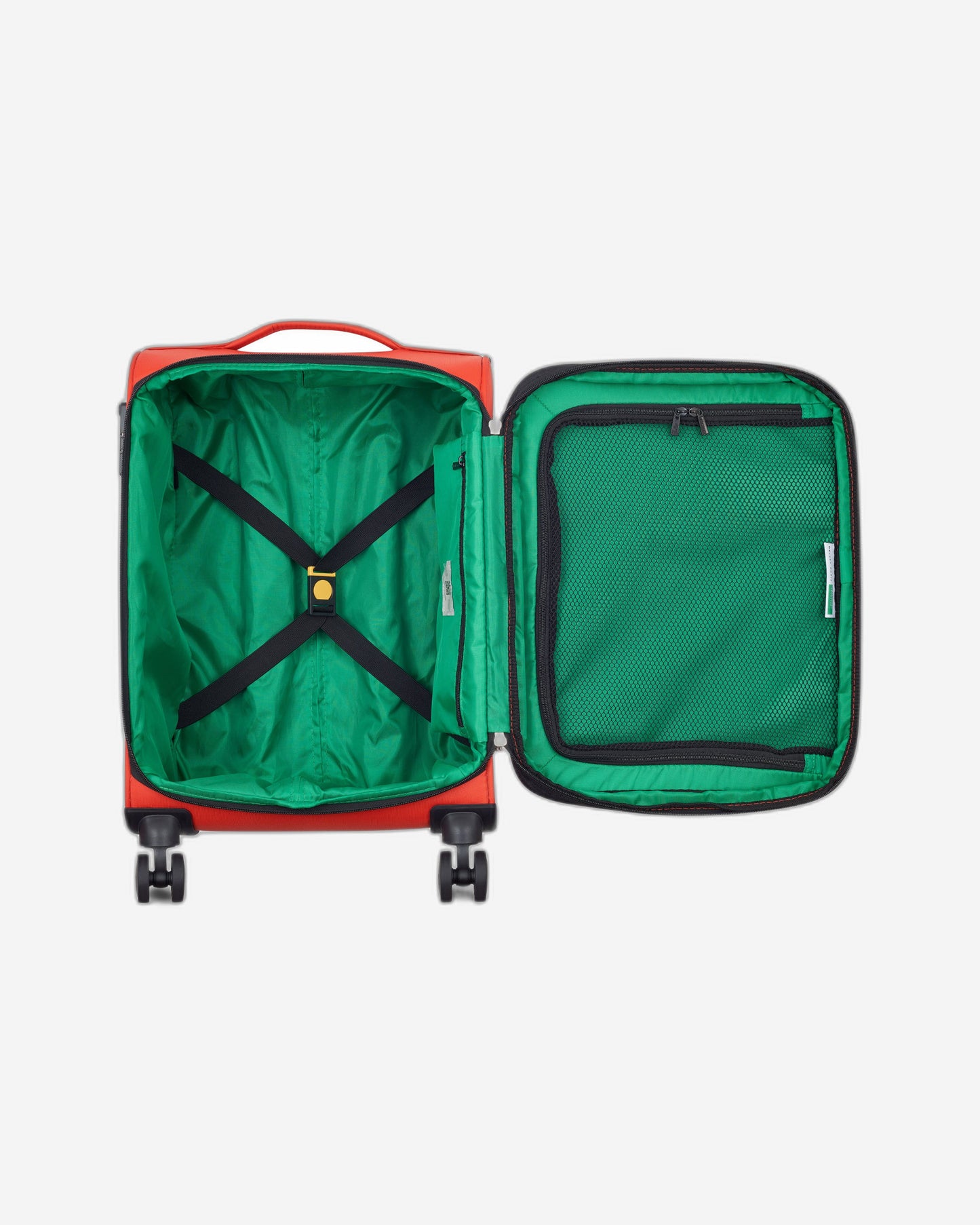 UCB Color Block 4 Double Wheel Softcase Expandable Luggage Trolley