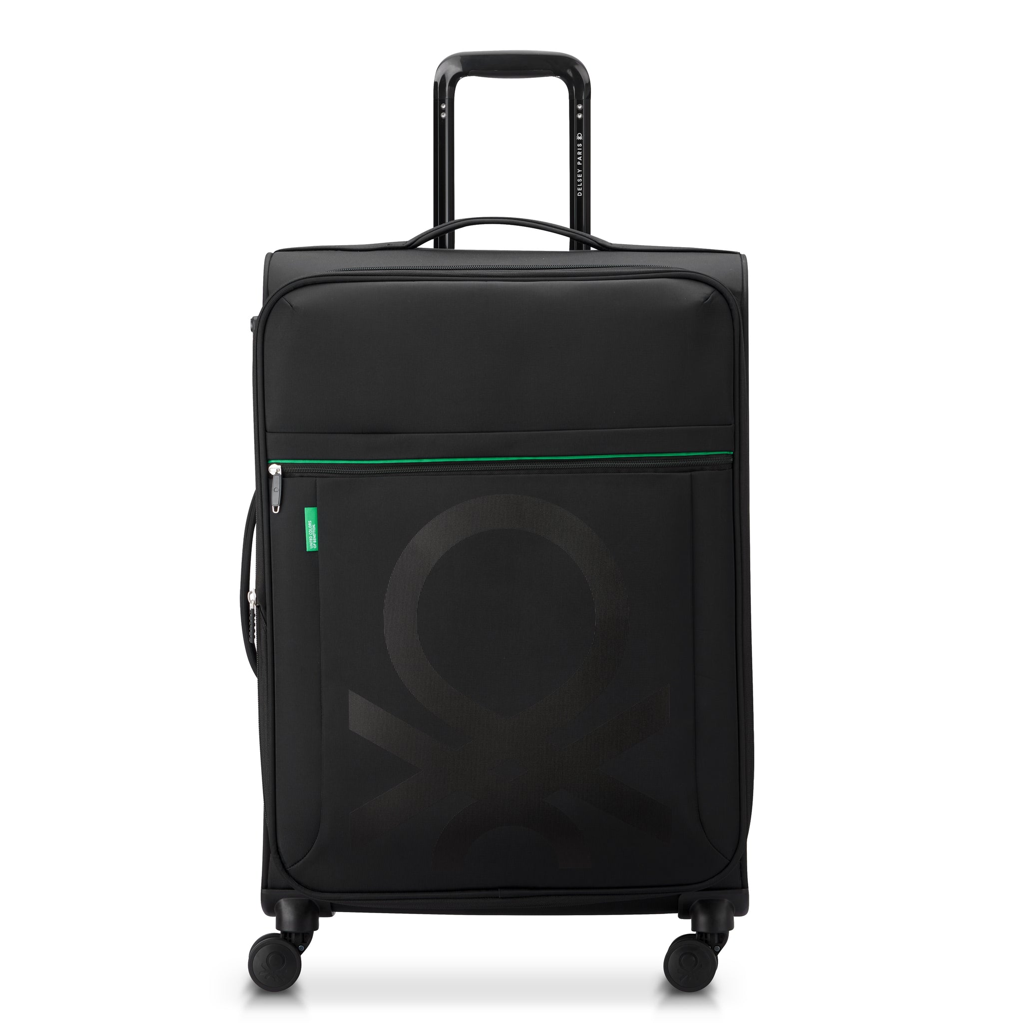 UCB Color Block 4 Double Wheel Softcase Expandable Luggage Trolley