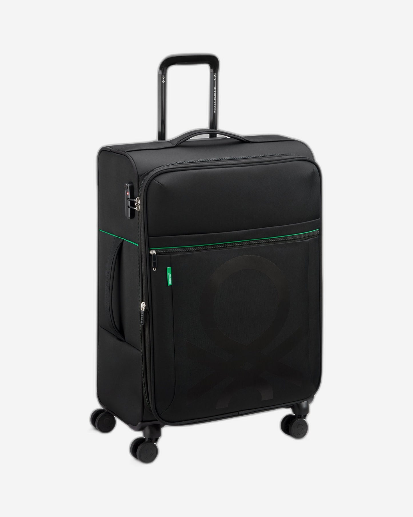 UCB Color Block 4 Double Wheel Softcase Expandable Luggage Trolley