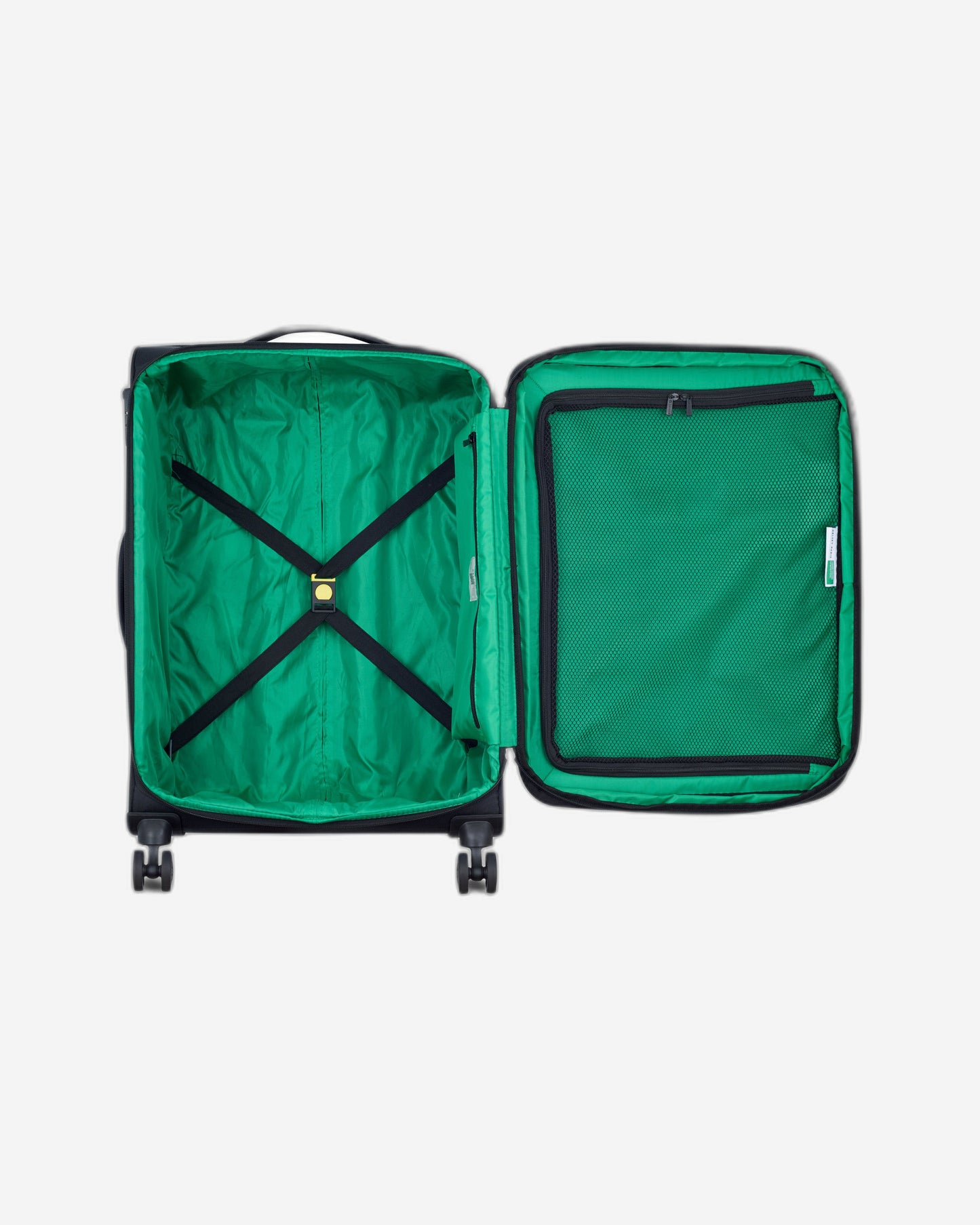 UCB Color Block 4 Double Wheel Softcase Expandable Luggage Trolley