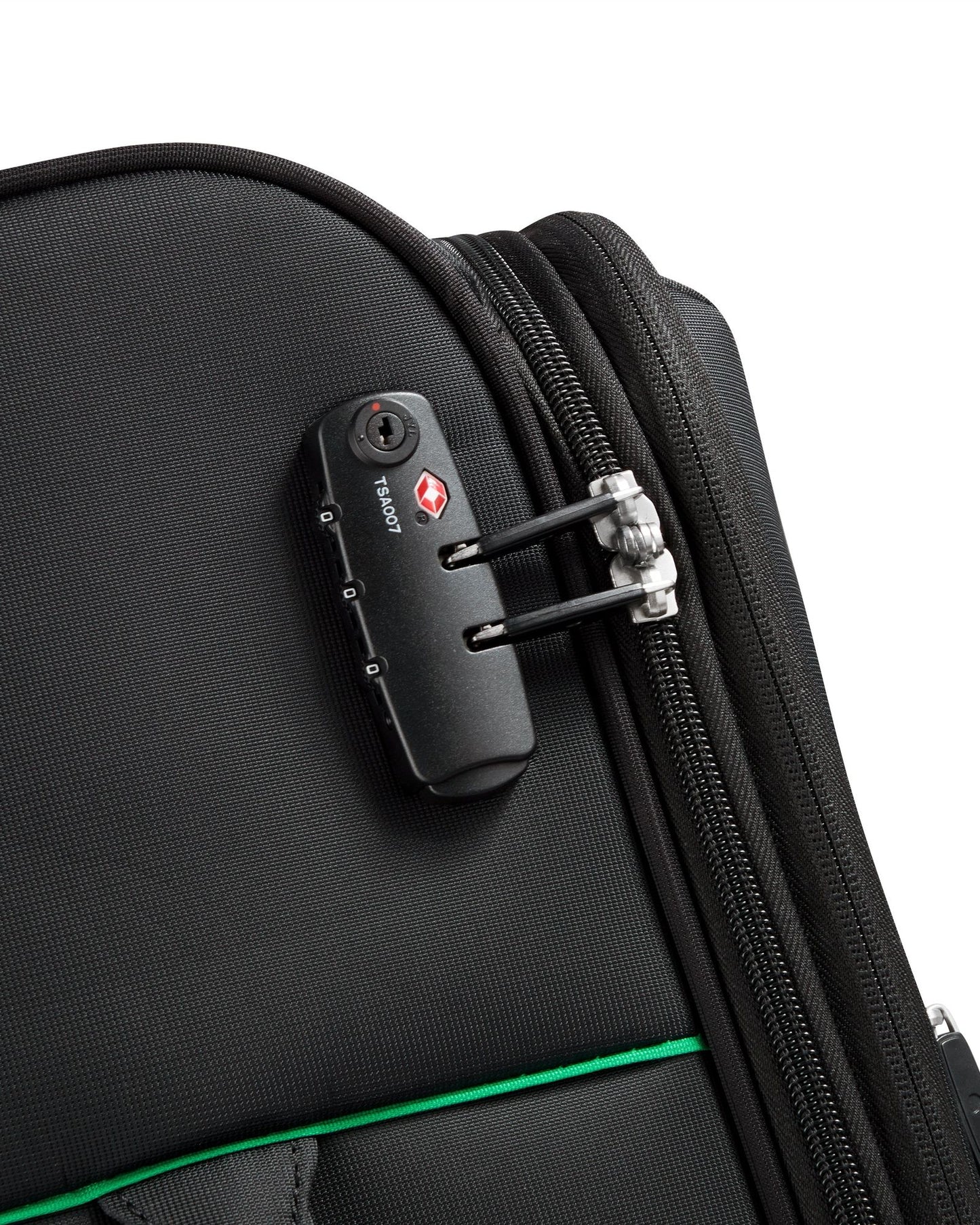 UCB Color Block 4 Double Wheel Softcase Expandable Luggage Trolley