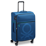 UCB Color Block 4 Double Wheel Softcase Expandable Luggage Trolley