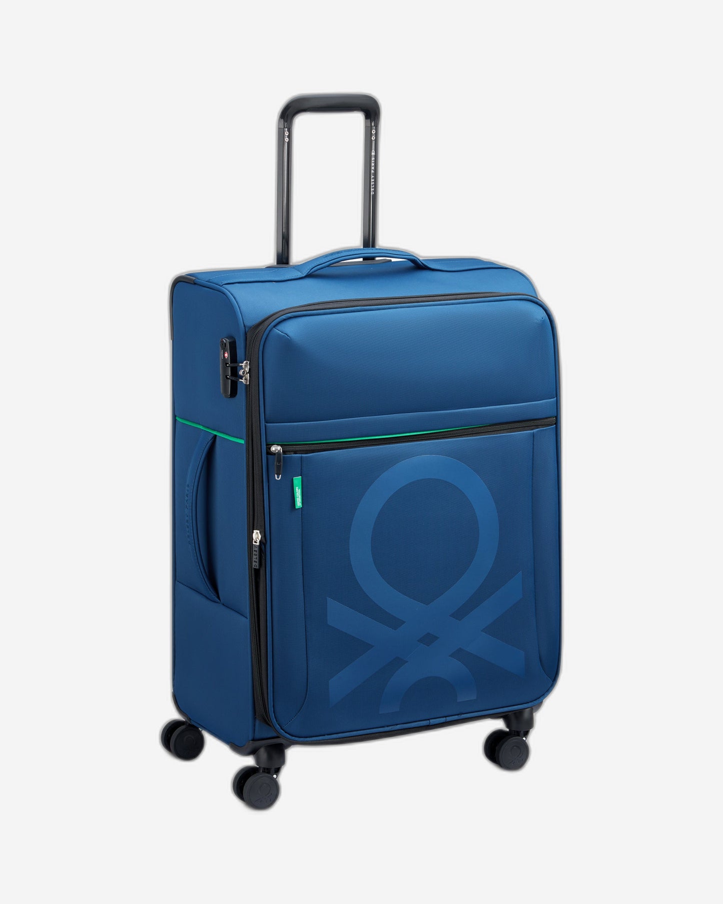 UCB Color Block 4 Double Wheel Softcase Expandable Luggage Trolley