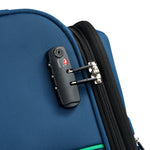 UCB Color Block 4 Double Wheel Softcase Expandable Luggage Trolley