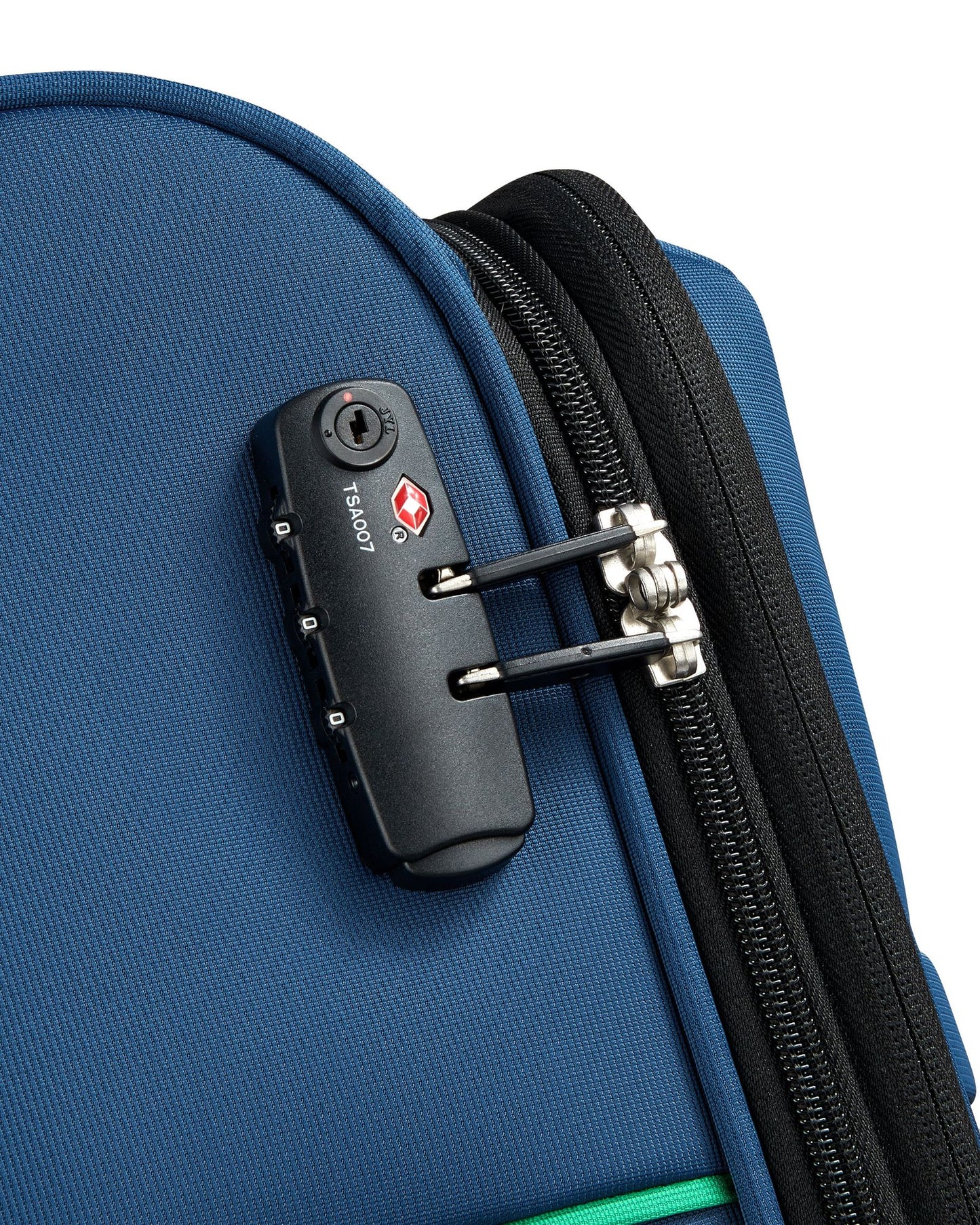 UCB Color Block 4 Double Wheel Softcase Expandable Luggage Trolley