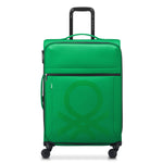 UCB Color Block 4 Double Wheel Softcase Expandable Luggage Trolley