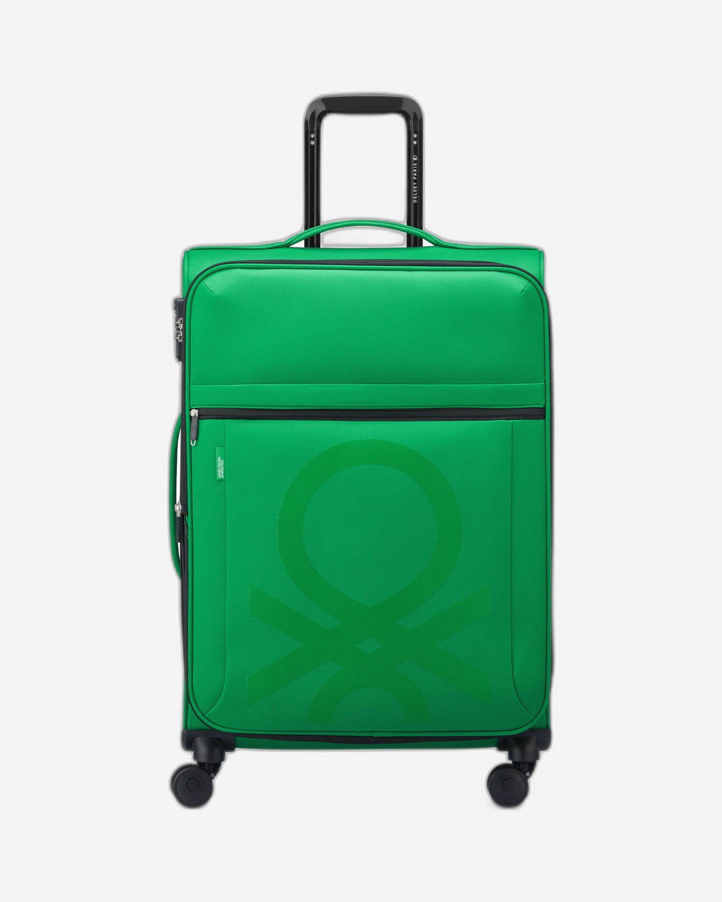 UCB Color Block 4 Double Wheel Softcase Expandable Luggage Trolley