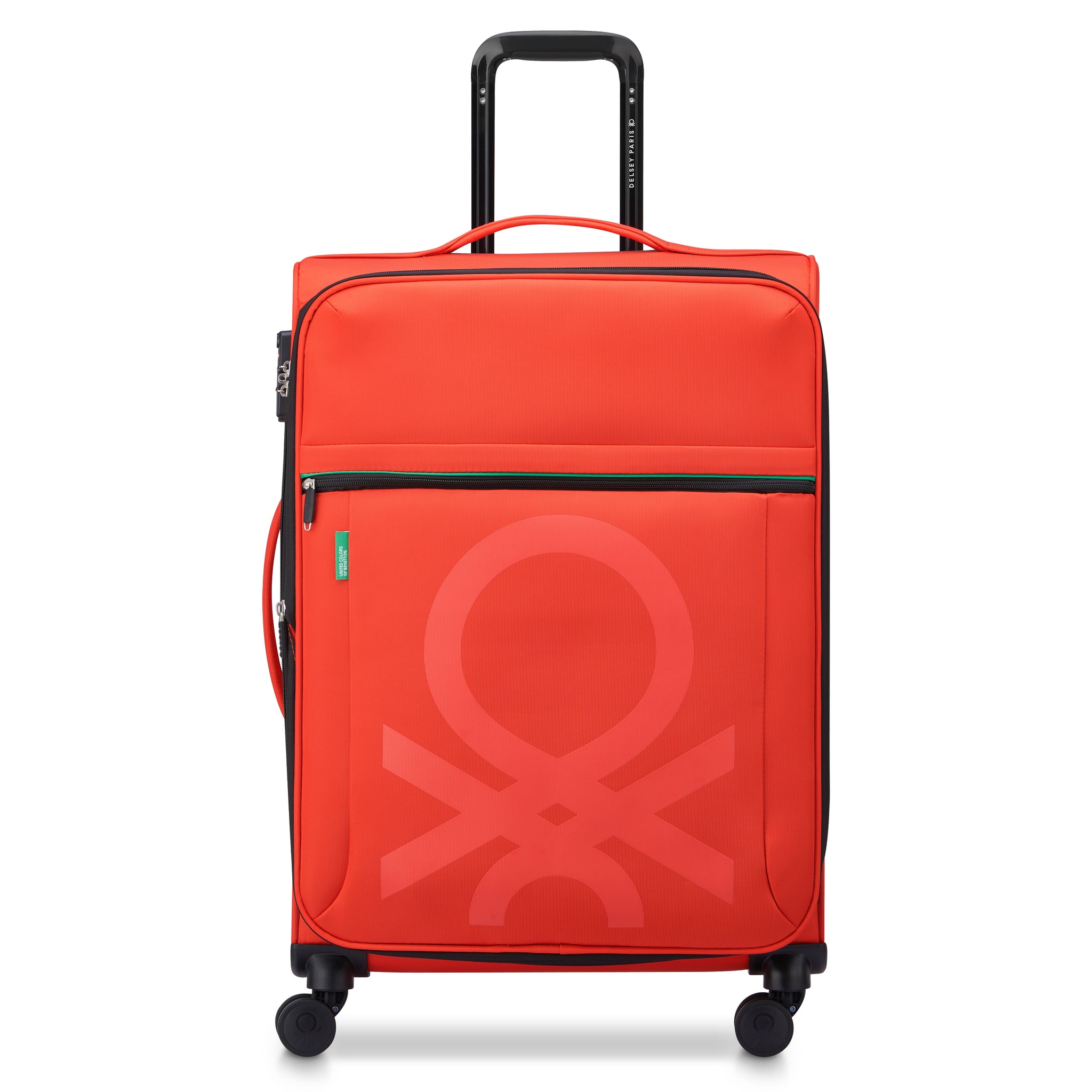 UCB Color Block 4 Double Wheel Softcase Expandable Luggage Trolley