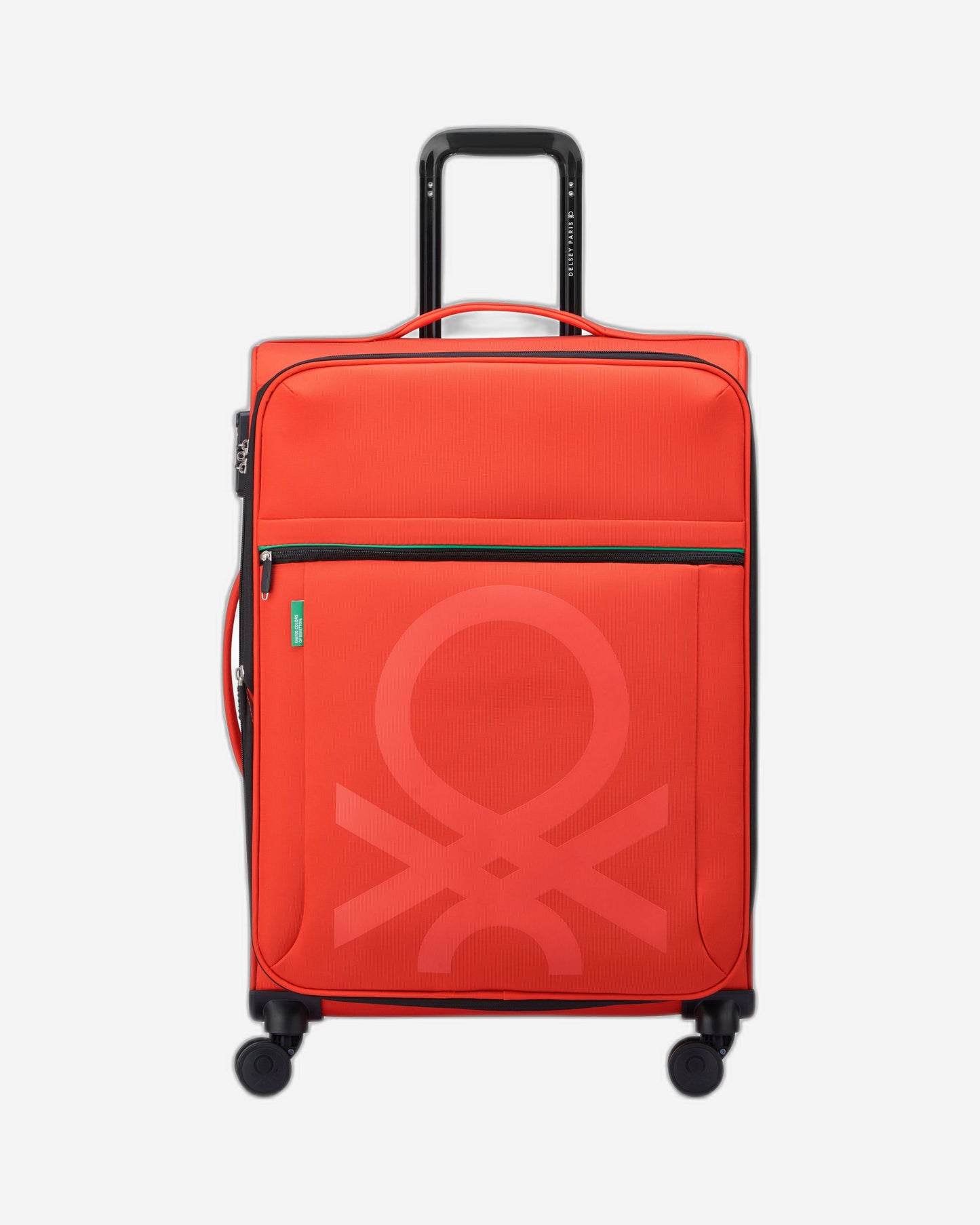 UCB Color Block 4 Double Wheel Softcase Expandable Luggage Trolley
