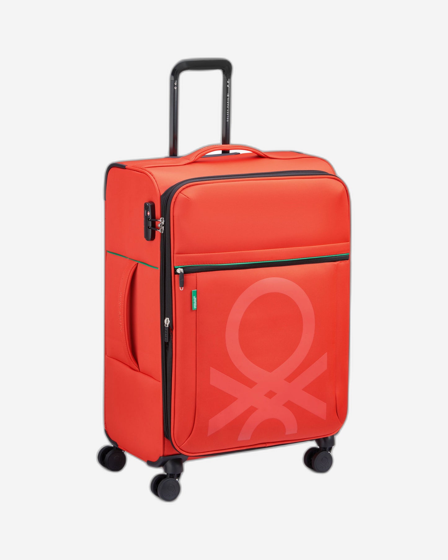 UCB Color Block 4 Double Wheel Softcase Expandable Luggage Trolley