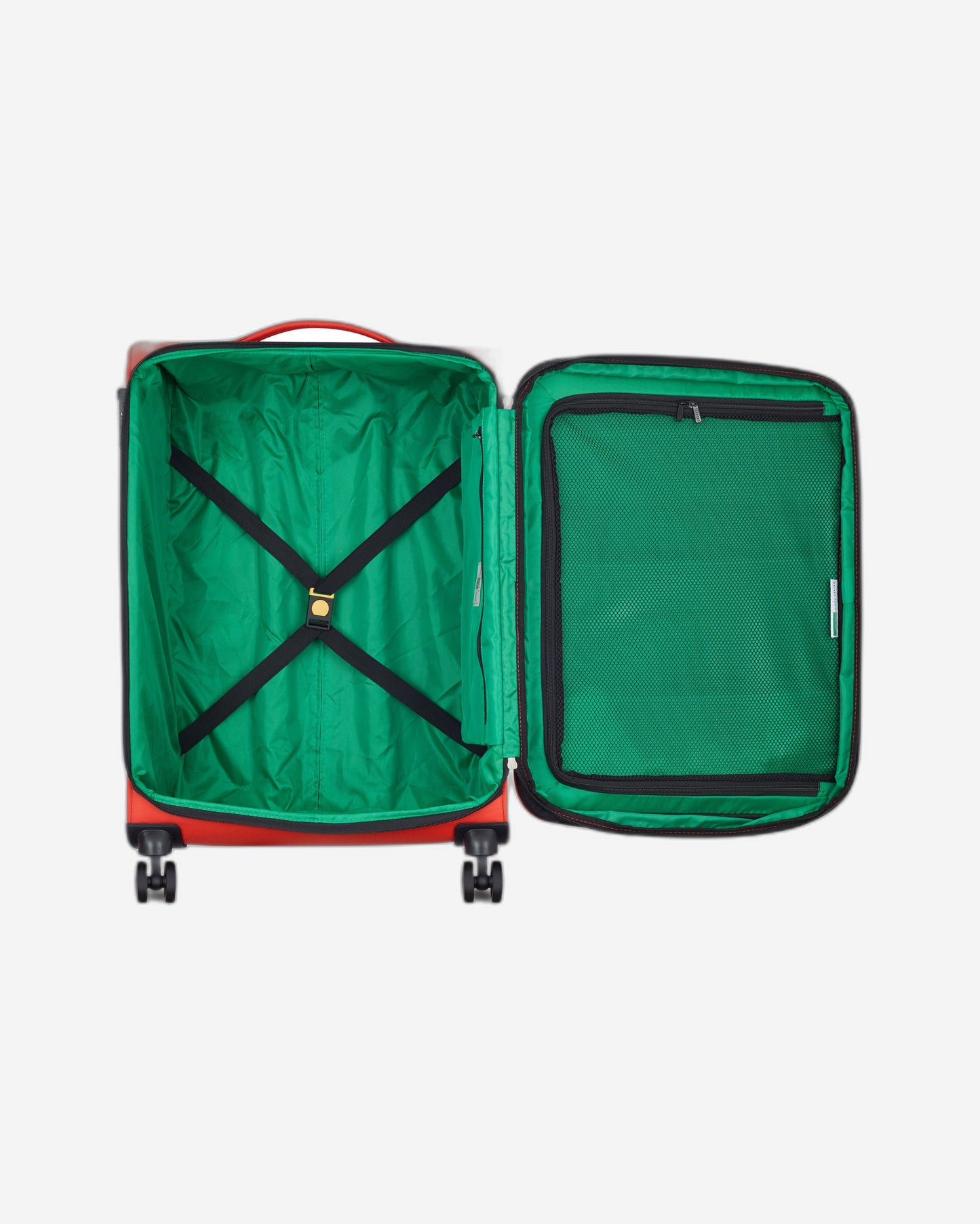 UCB Color Block 4 Double Wheel Softcase Expandable Luggage Trolley