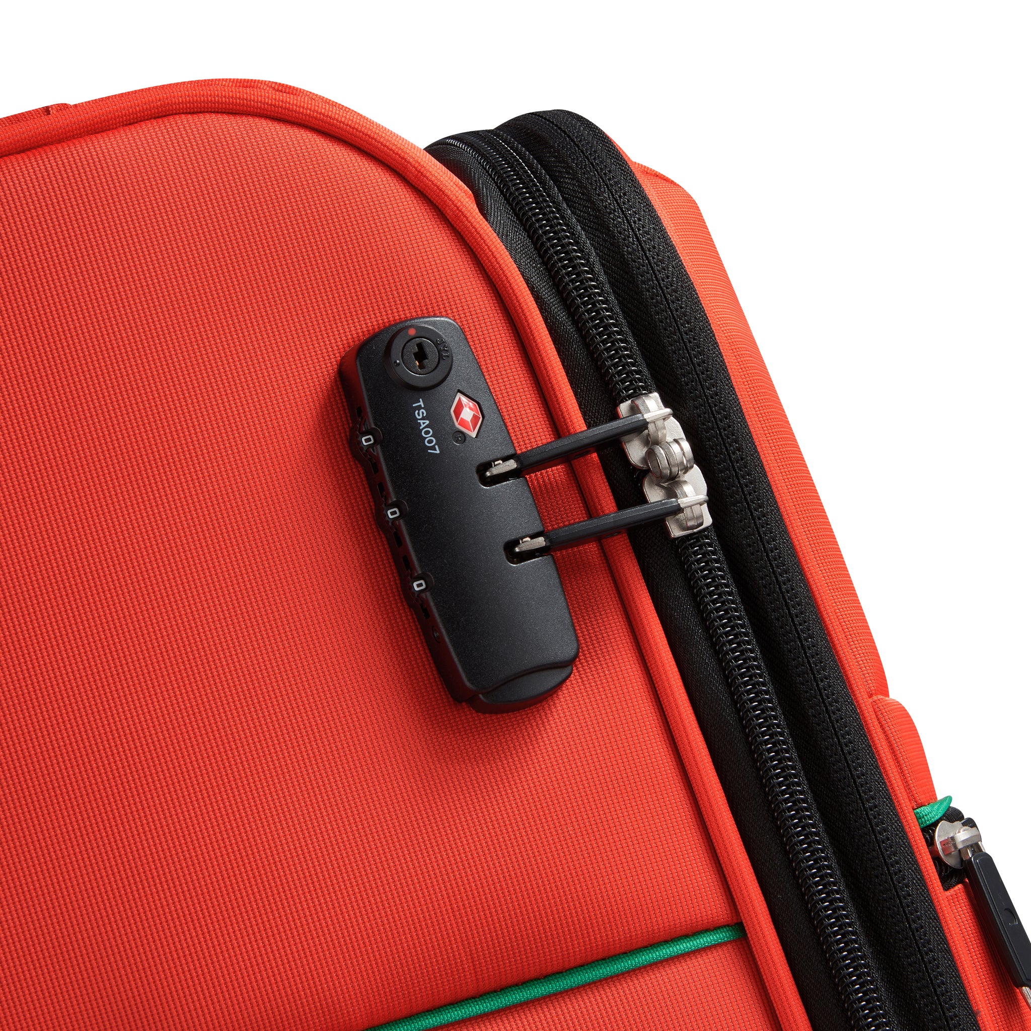 UCB Color Block 4 Double Wheel Softcase Expandable Luggage Trolley