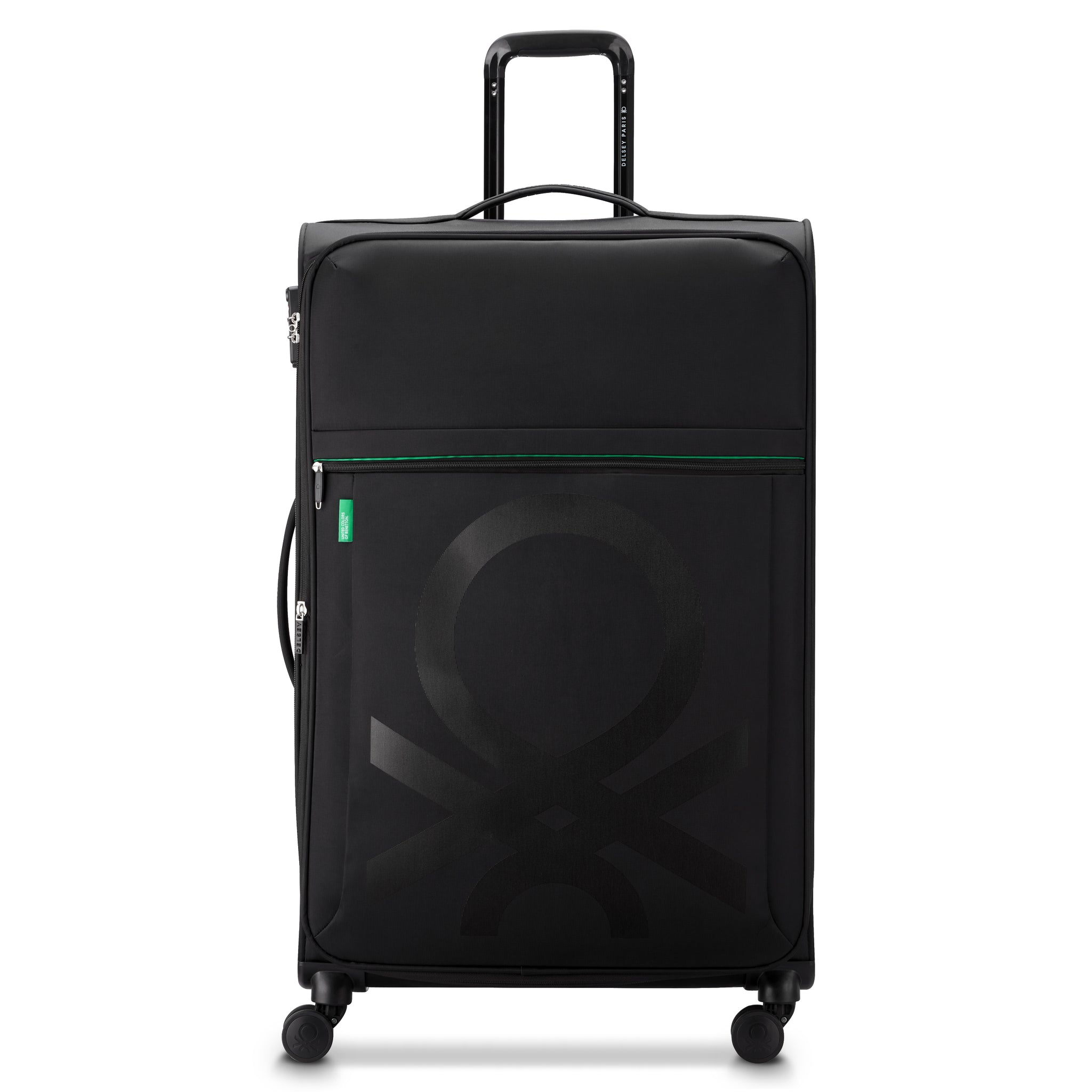 UCB Color Block 4 Double Wheel Softcase Expandable Luggage Trolley