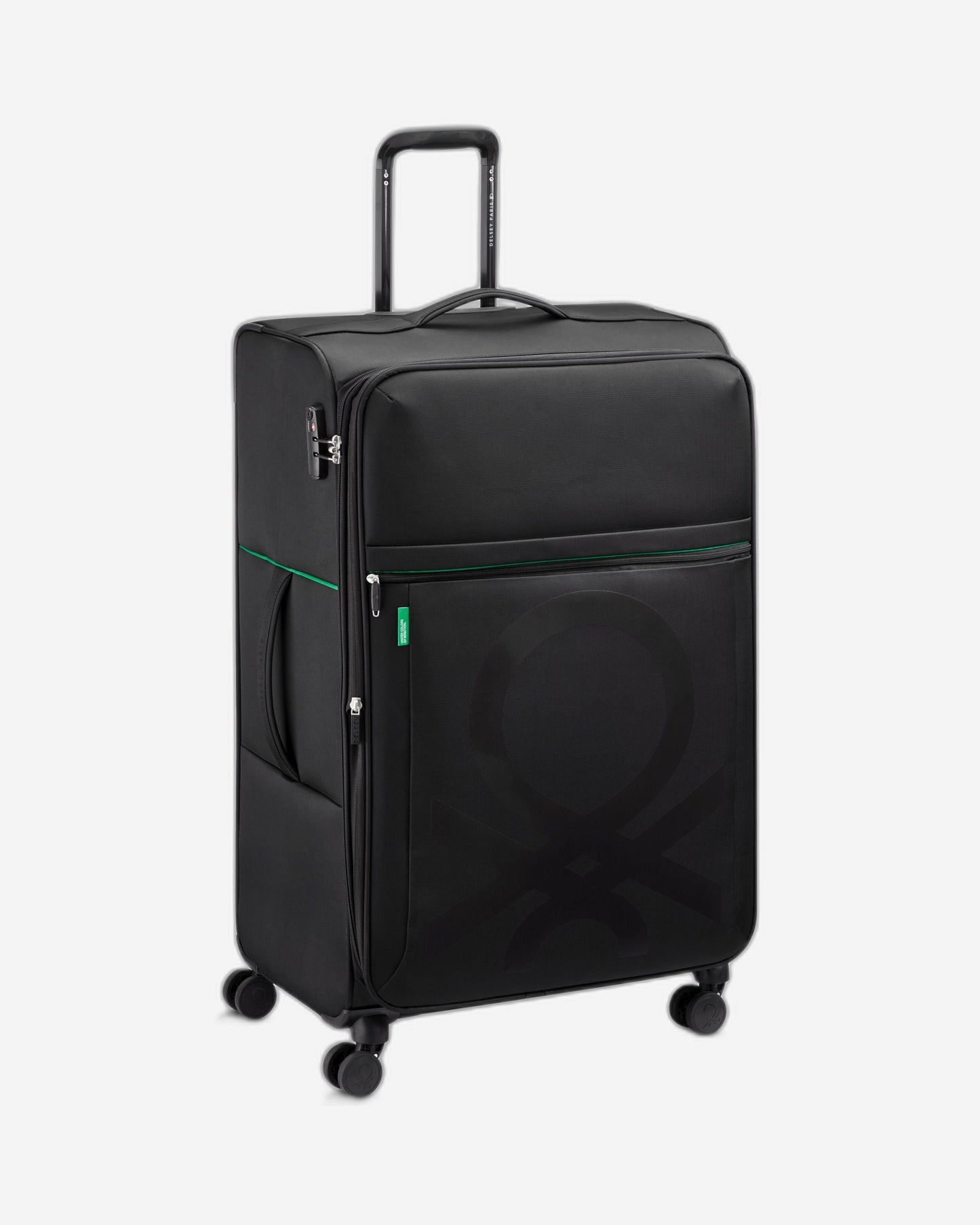UCB Color Block 4 Double Wheel Softcase Expandable Luggage Trolley